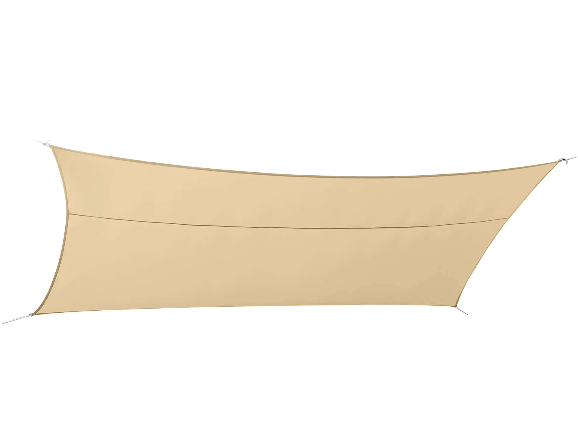 Toughout Serein Waterproof Rectangle Shade Sail 4m x 6m - Sand - Image 2
