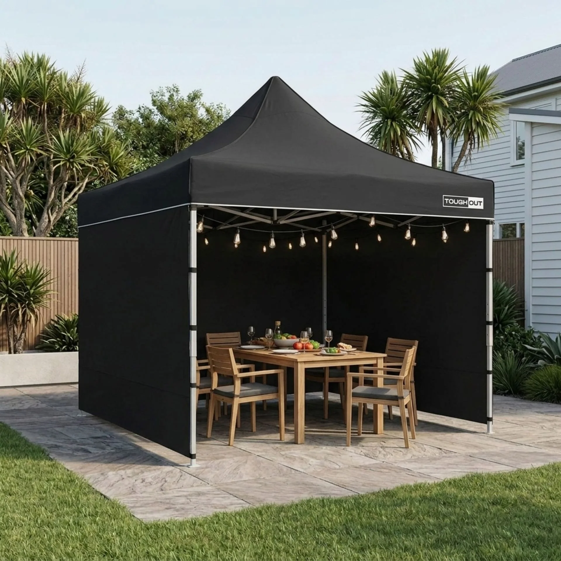 Toughout Thunderstorm Gazebo 3 x 3m - Black - Image 8