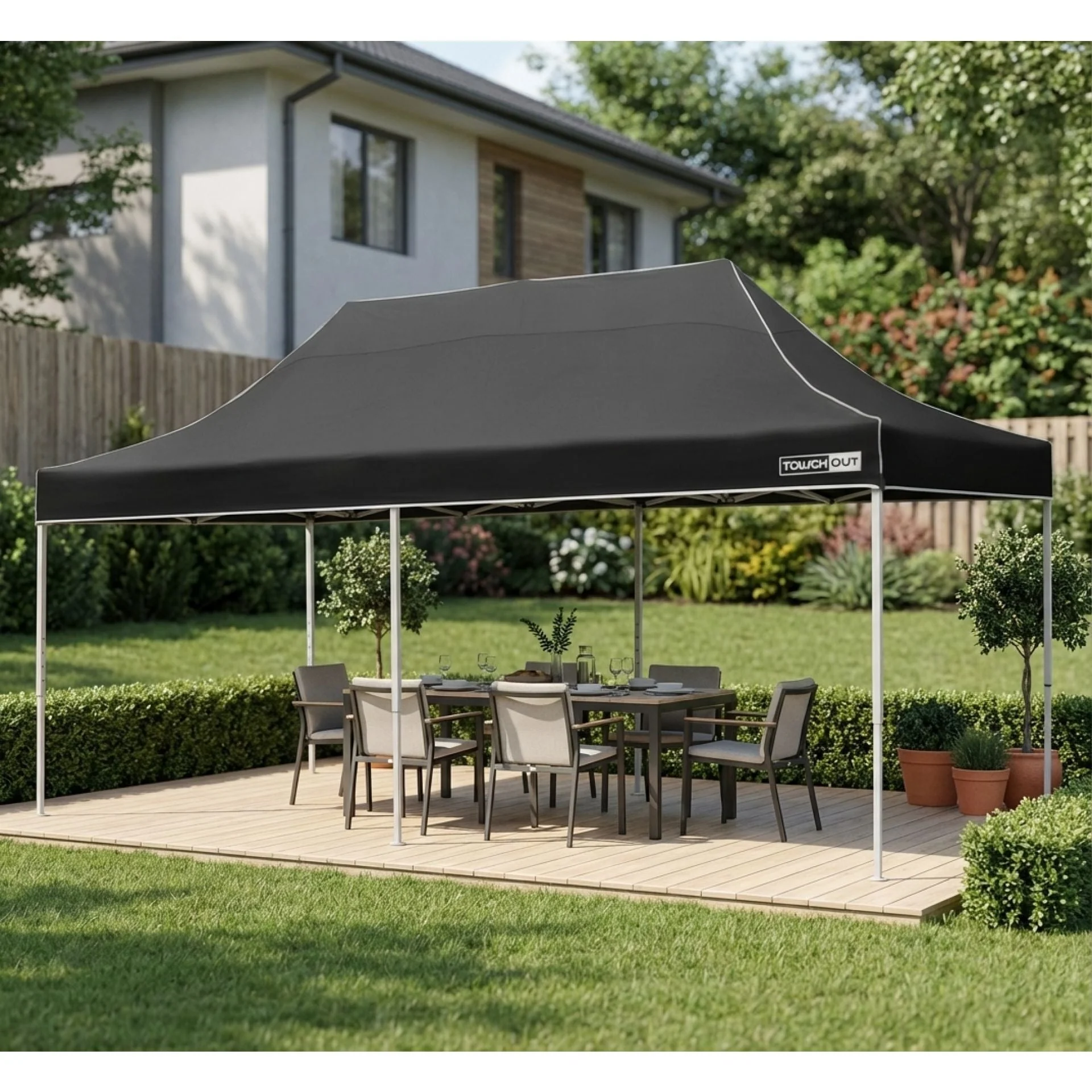 Toughout Thunderstorm Gazebo 3 x 6m - Black - Image 8