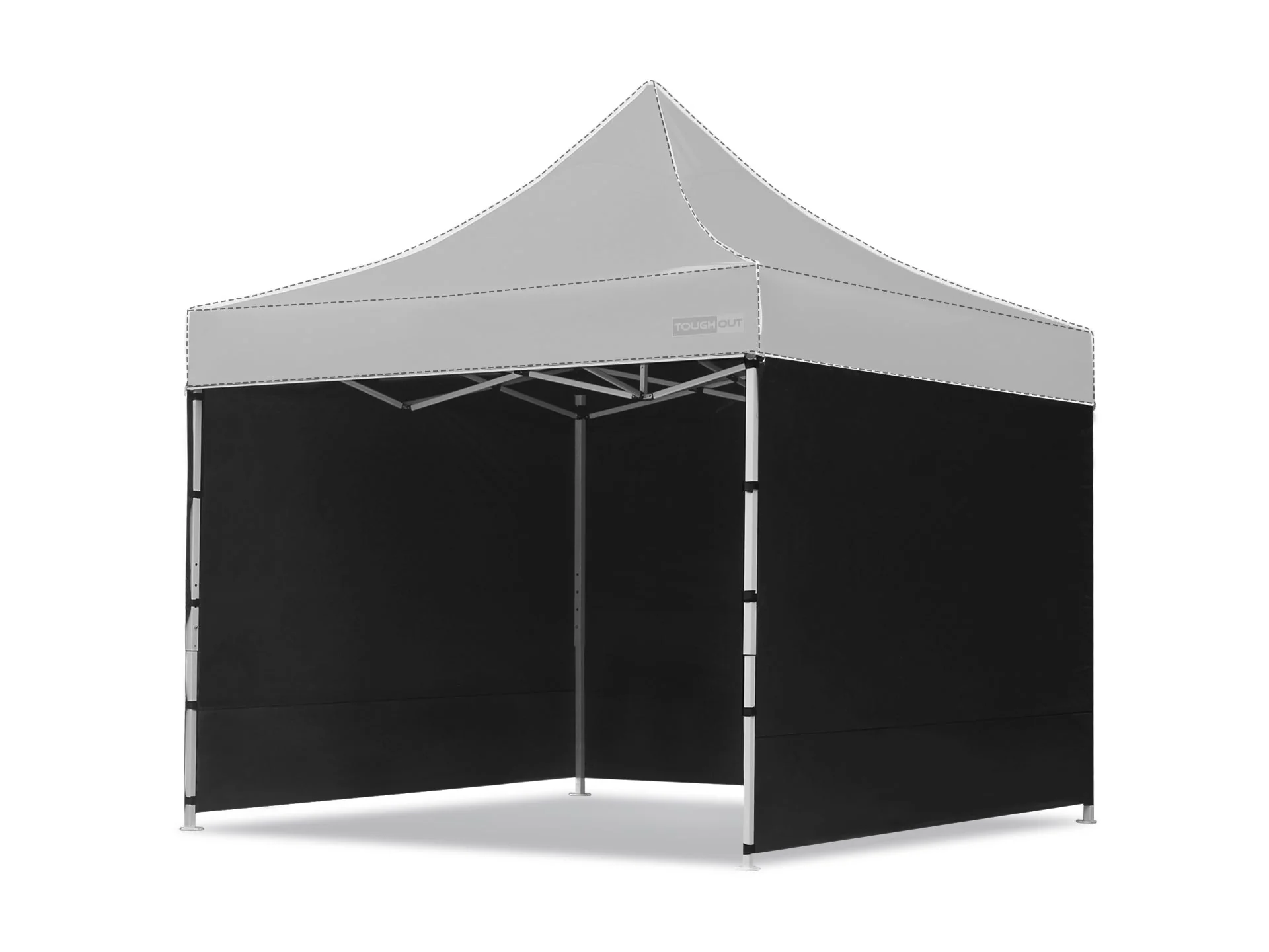 Toughout Thunderstorm Gazebo Side Wall 3x3m - Black - Image 3