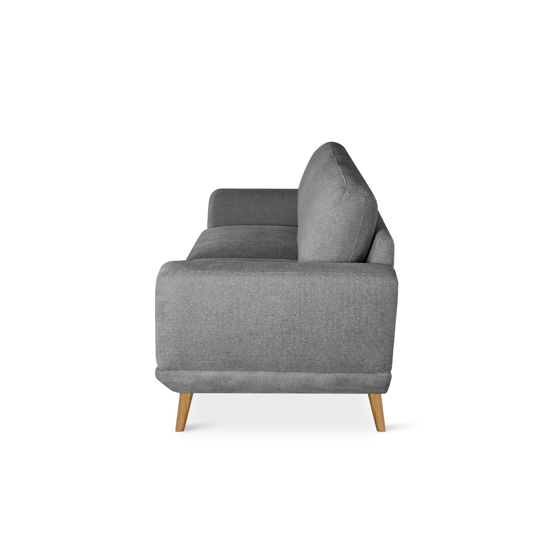 Tova Chenille 3 Seater Sofa - Ash Grey - Image 10