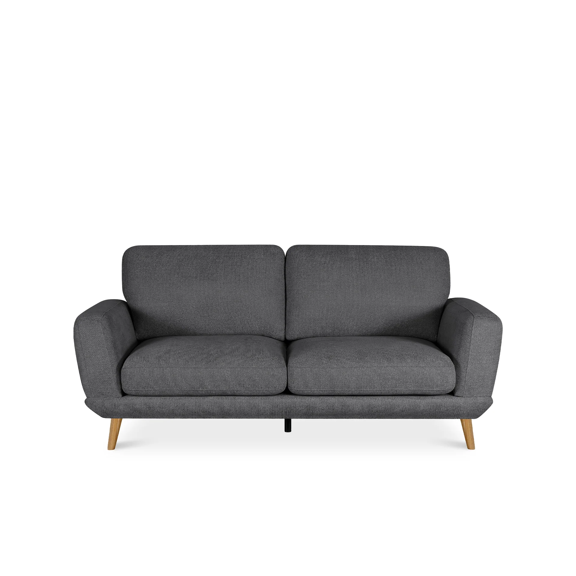 Tova Chenille 3 Seater Sofa - Dark Grey - Image 7