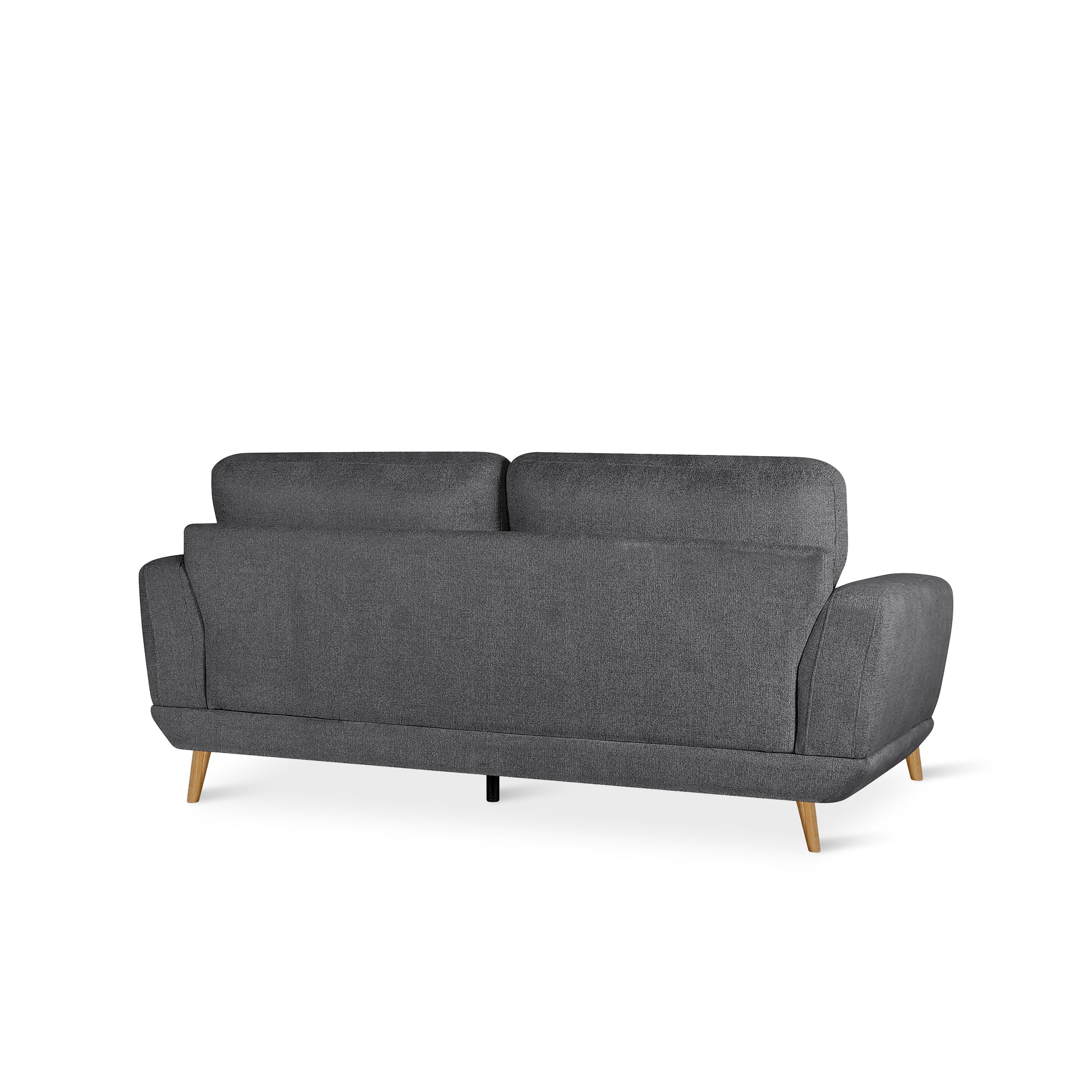 Tova Chenille 3 Seater Sofa - Dark Grey - Image 8