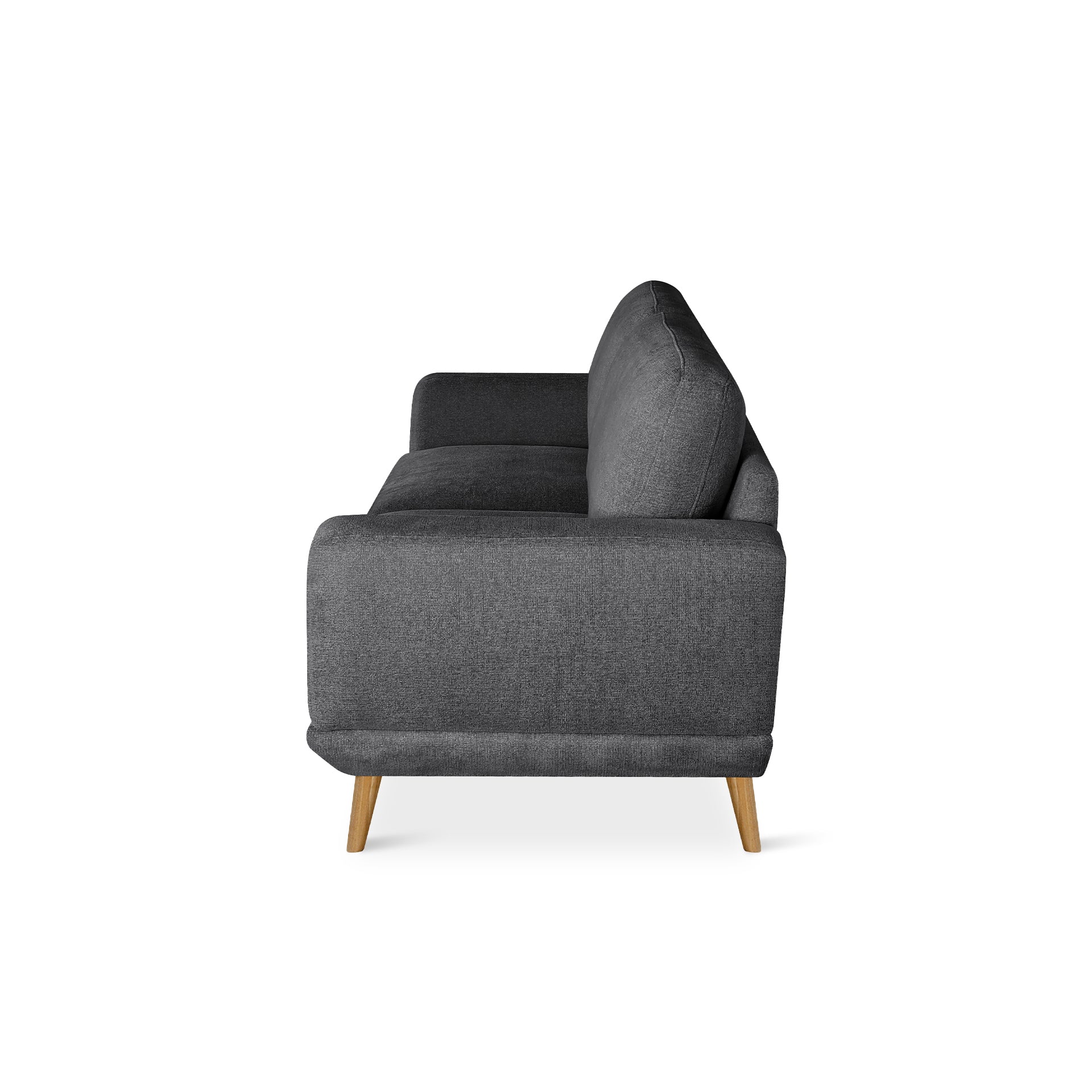 Tova Chenille 3 Seater Sofa - Dark Grey - Image 9