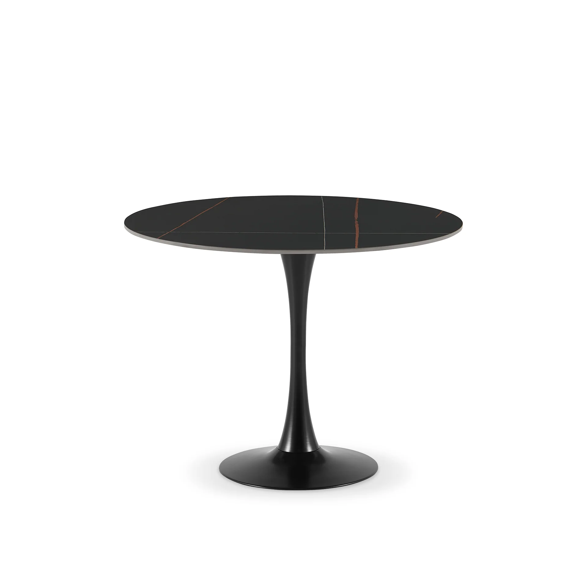 Tulesso Round Dining Table 90x75cm - Golden Black - Image 10