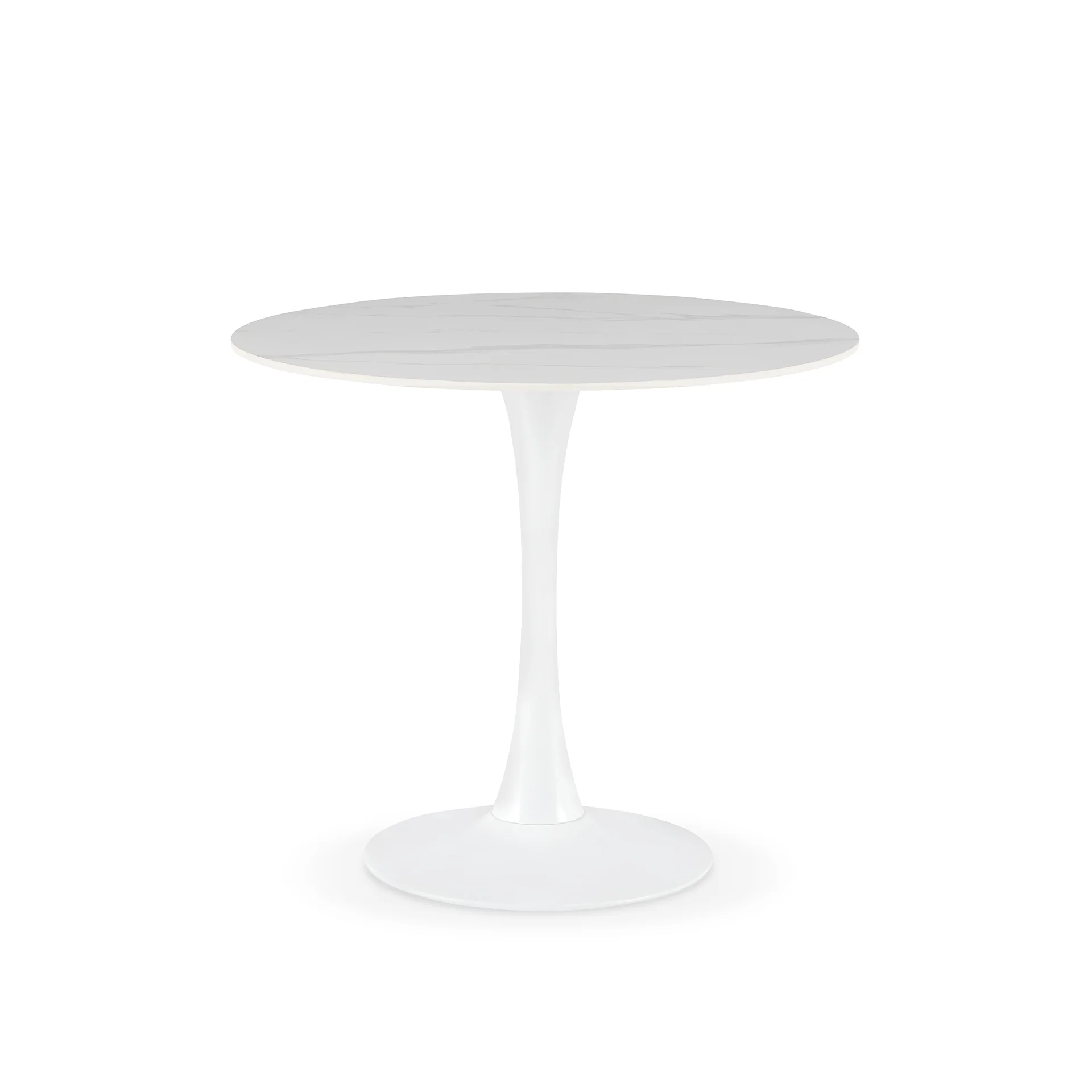 Tulesso Round Dining Table 90x75cm - Snow White - Image 10