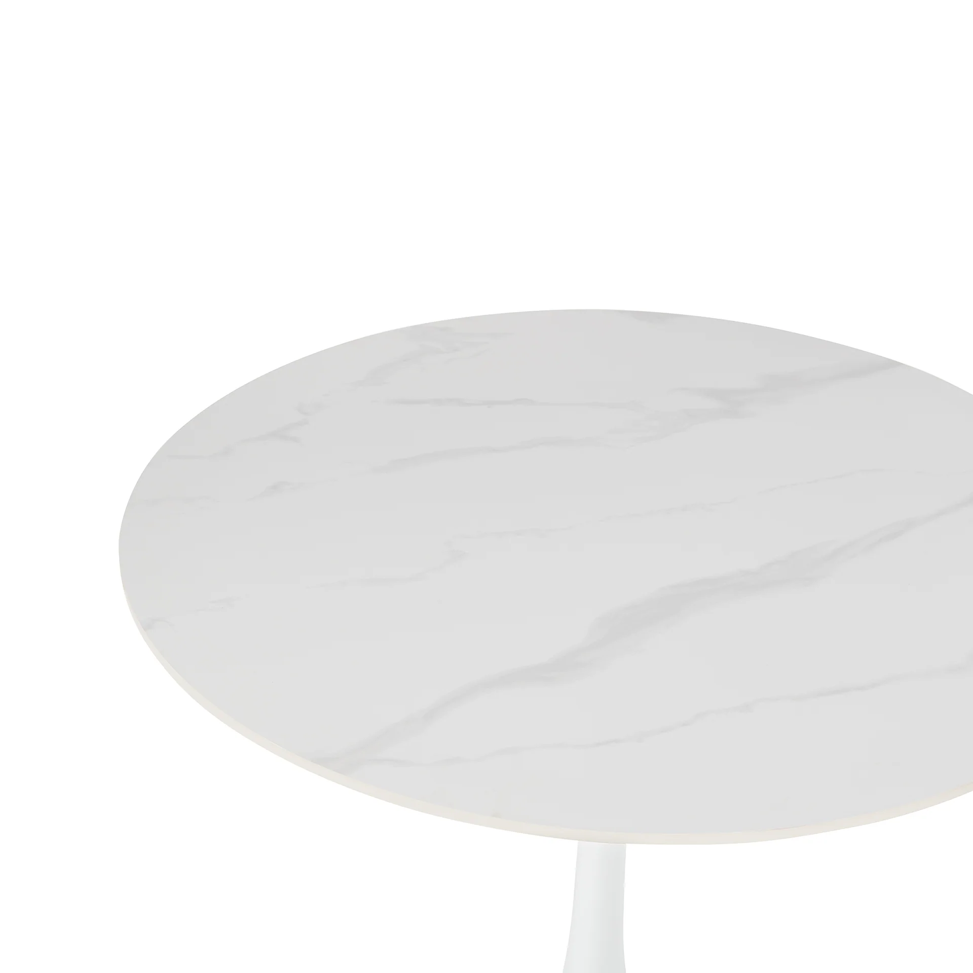 Tulesso Round Dining Table 90x75cm - Snow White - Image 11