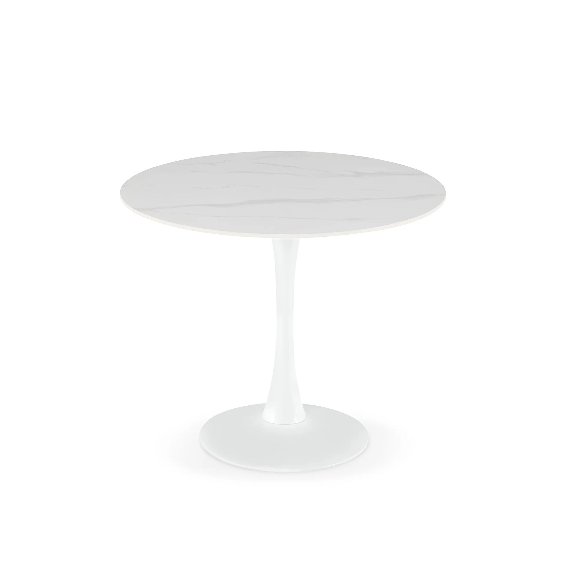 Tulesso Round Dining Table 90x75cm - Snow White - Image 9