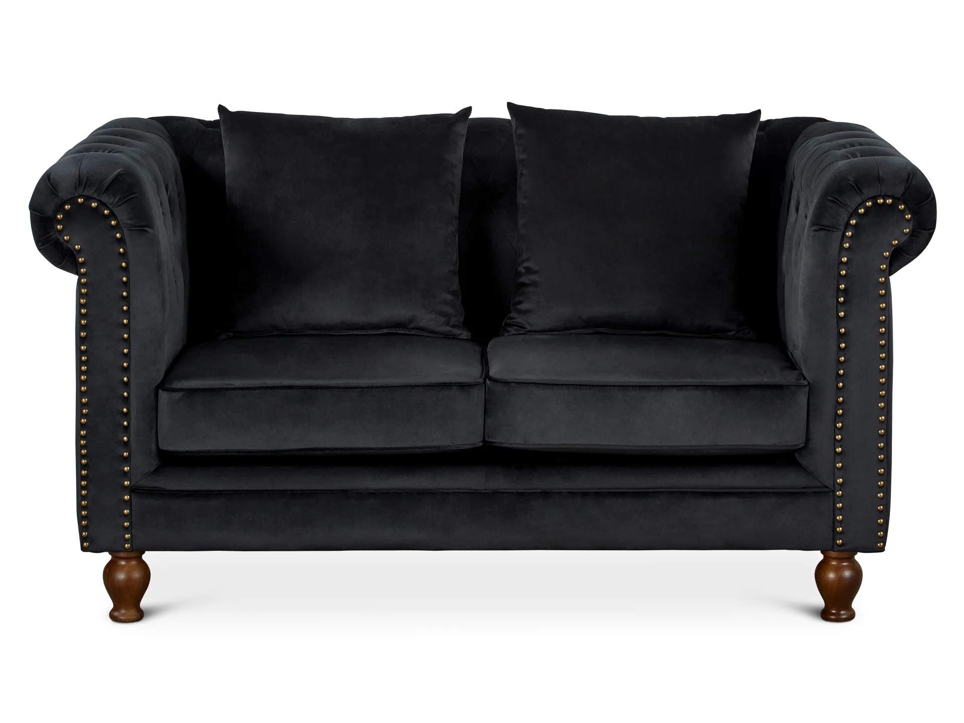 VAGAS 2 Seater Sofa - BLACK - Image 3