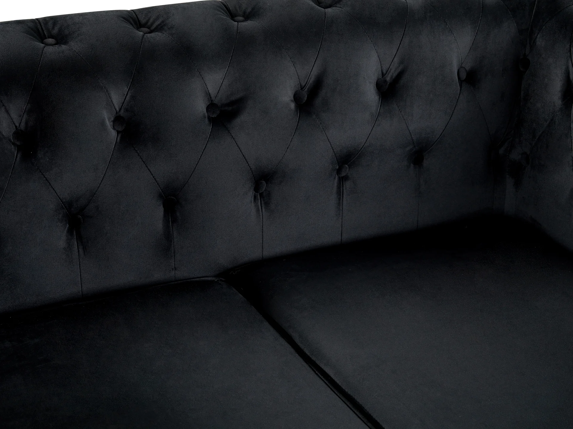 VAGAS 2 Seater Sofa - BLACK - Image 6