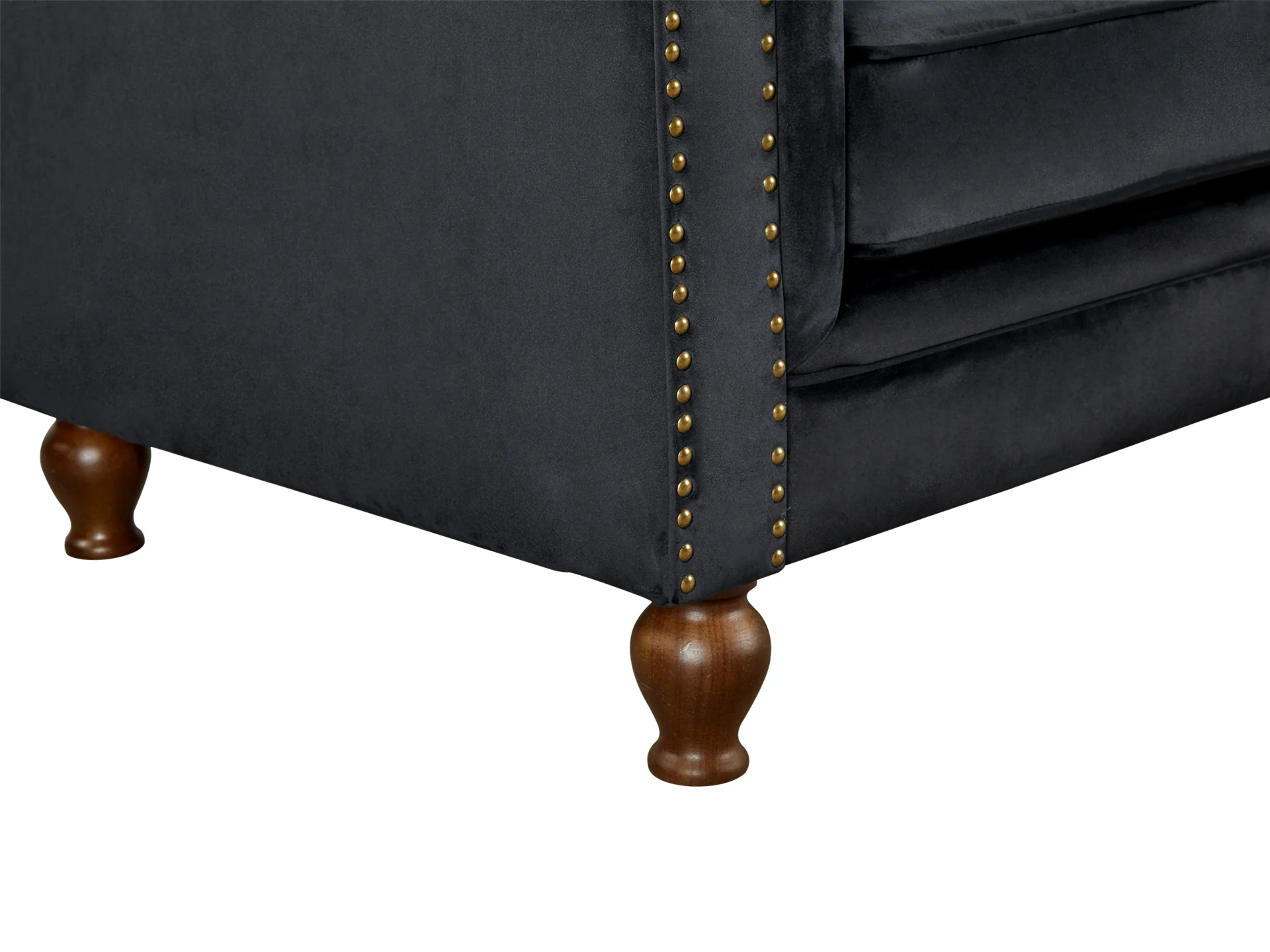 VAGAS 2 Seater Sofa - BLACK - Image 7