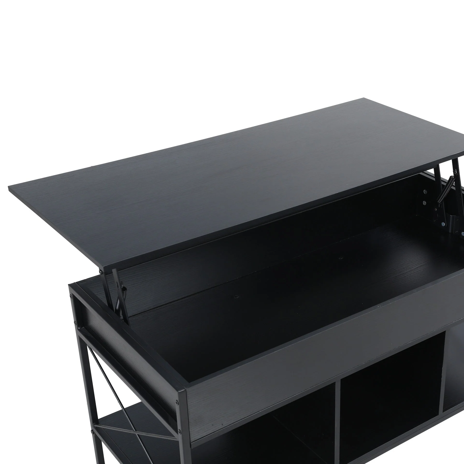 Vault Lift-Top Storage Coffee Table - Black - Image 11