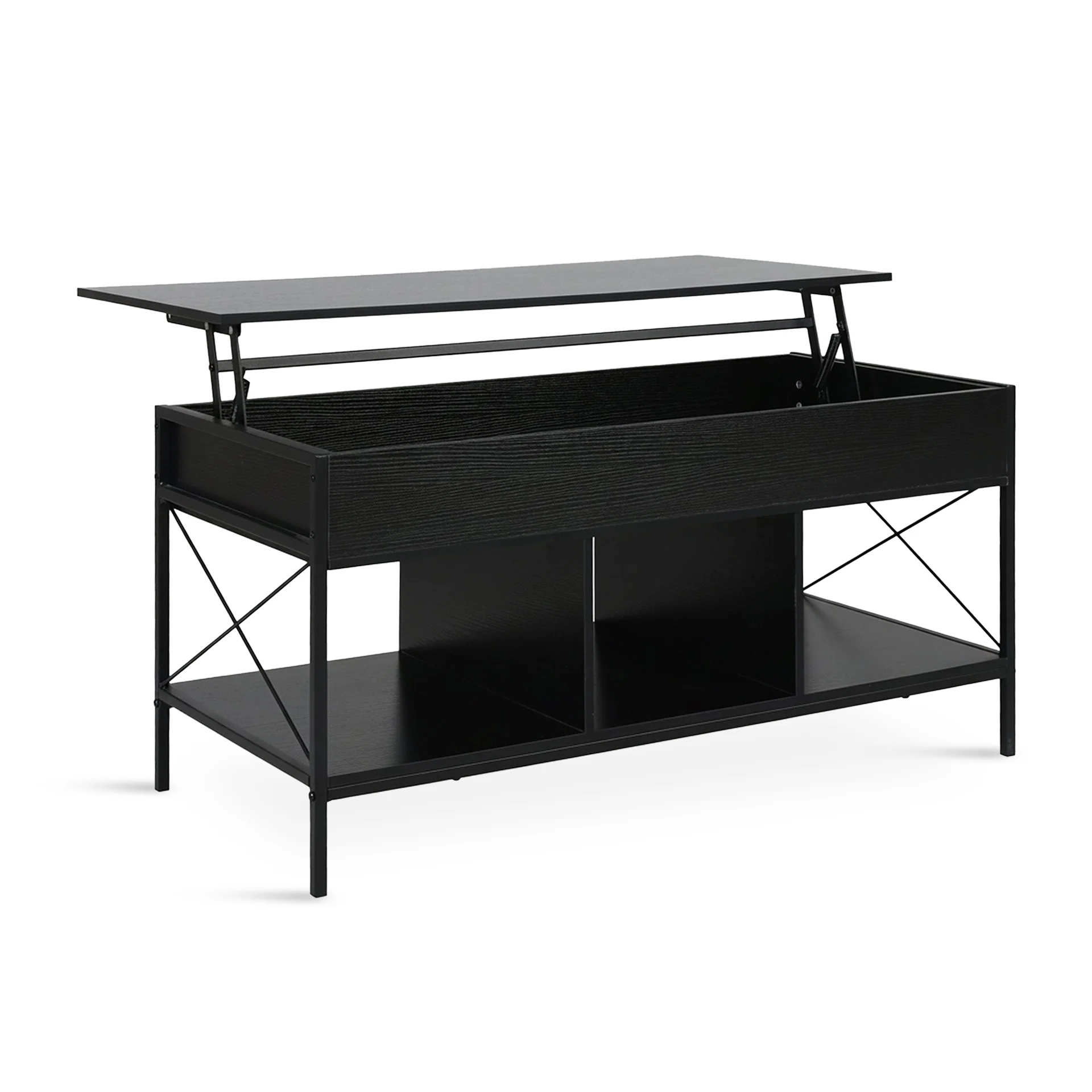 Vault Lift-Top Storage Coffee Table - Black - Image 8