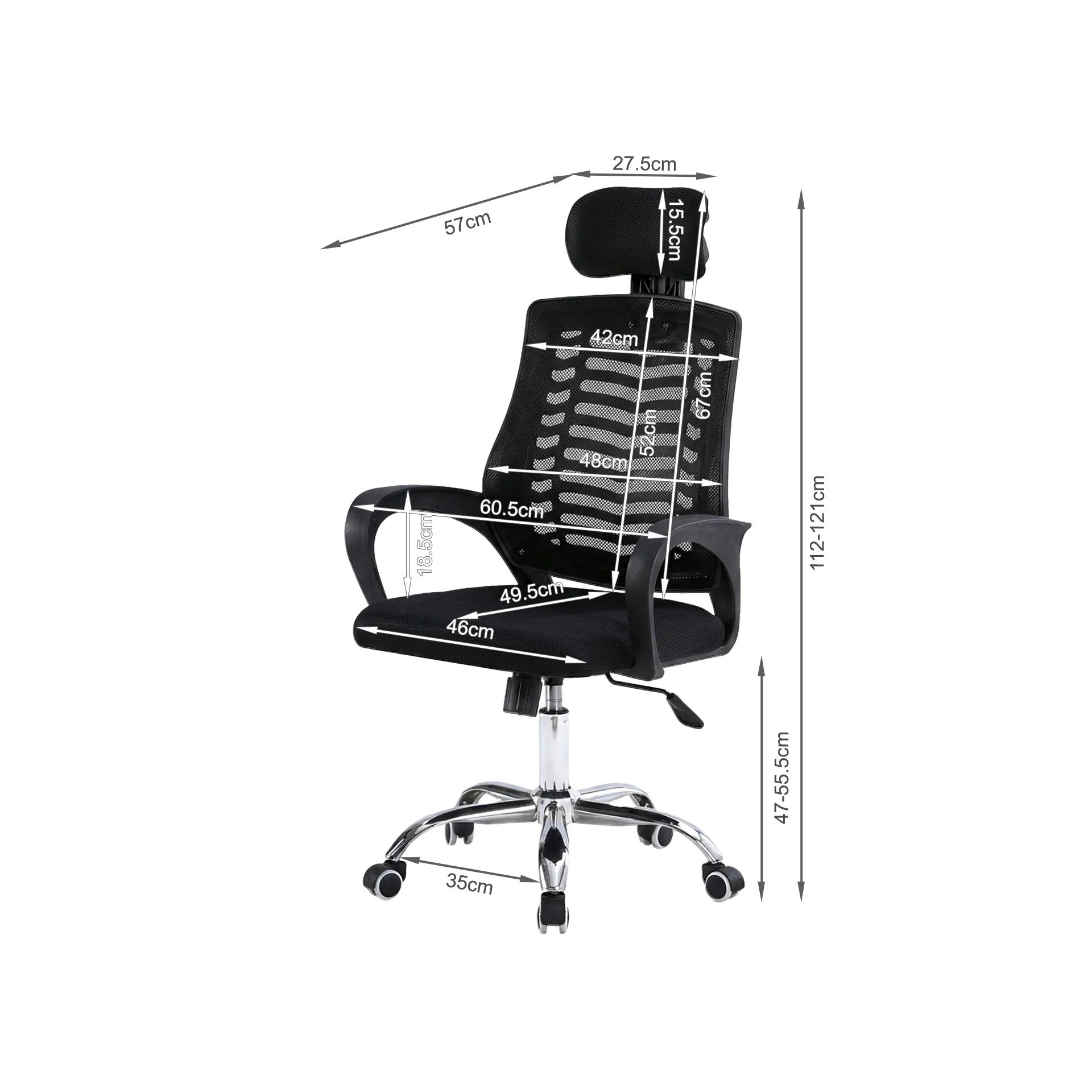 Vectra Office Chair - Black - Image 13