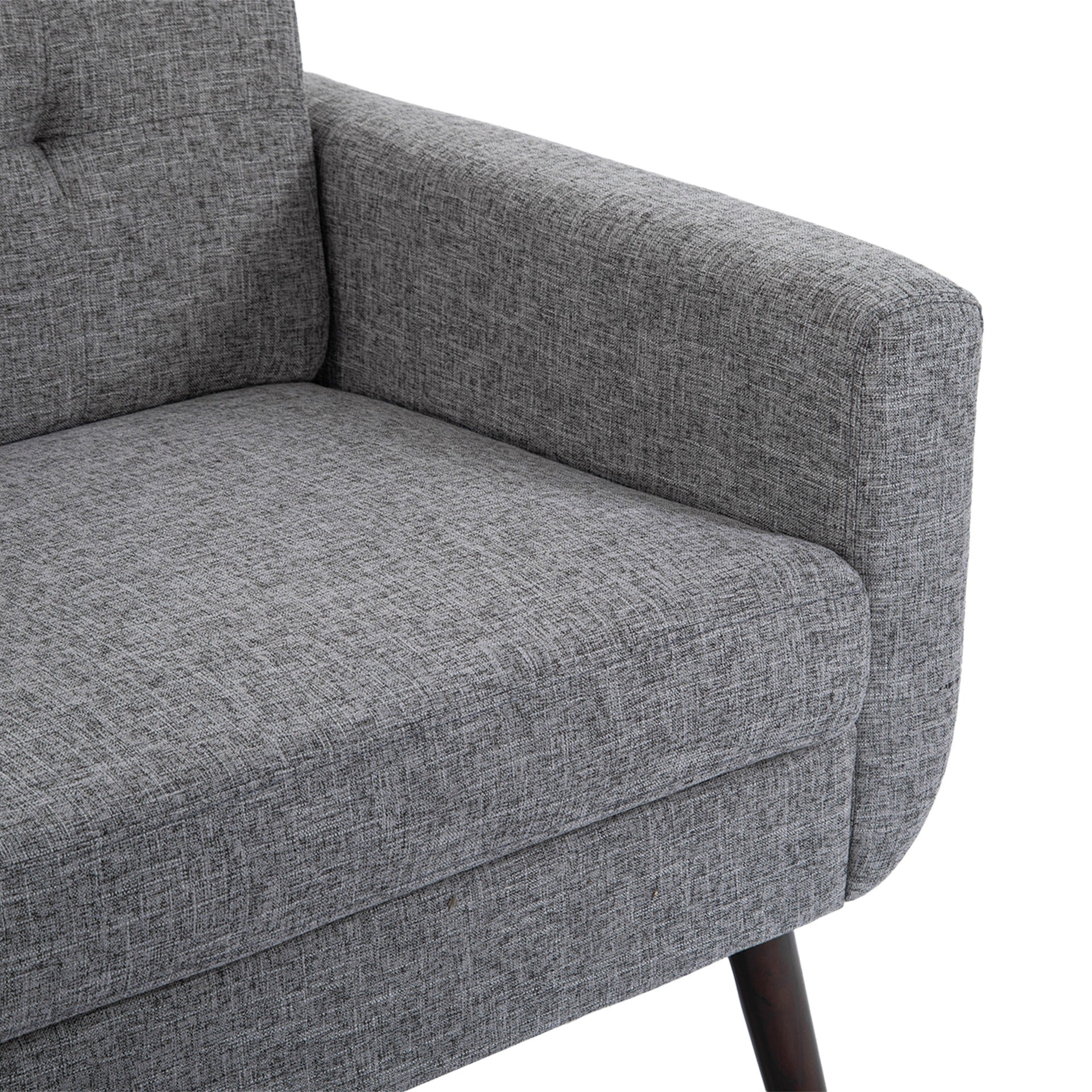 Vibe Linen 2 Seater Sofa - Grey - Image 10