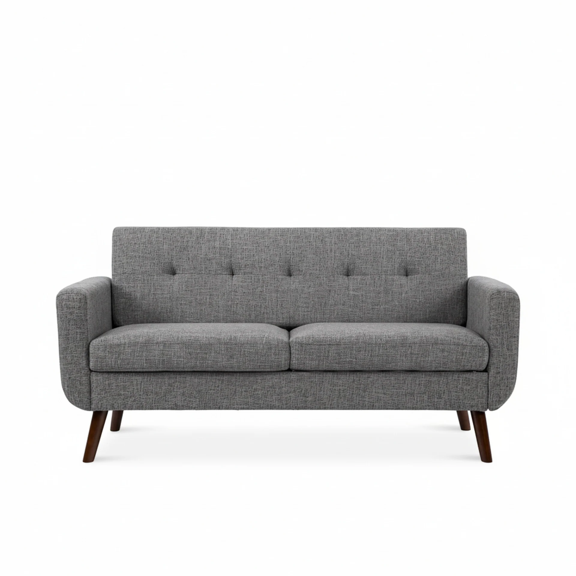 Vibe Linen 2 Seater Sofa - Grey - Image 7