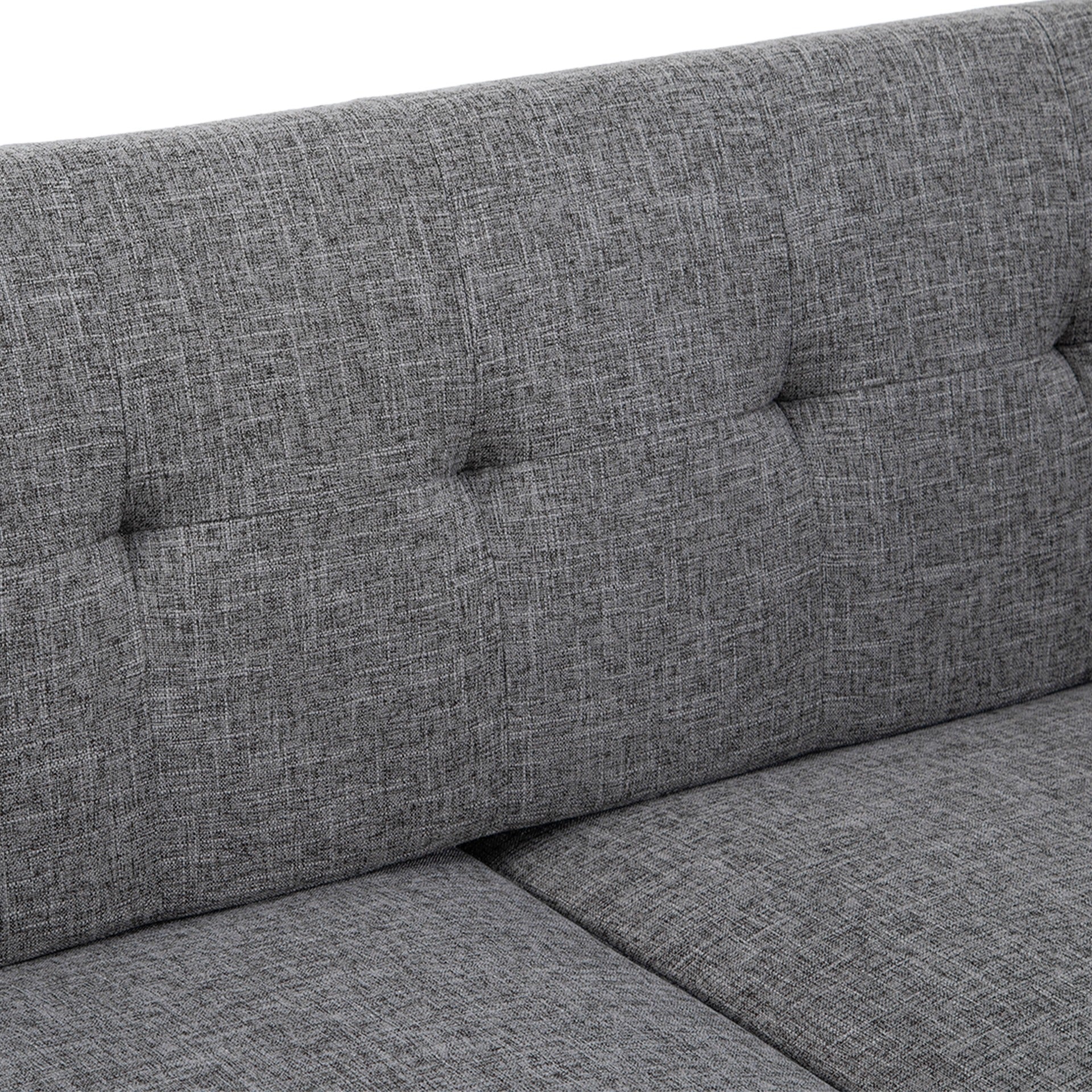 Vibe Linen 2 Seater Sofa - Grey - Image 9