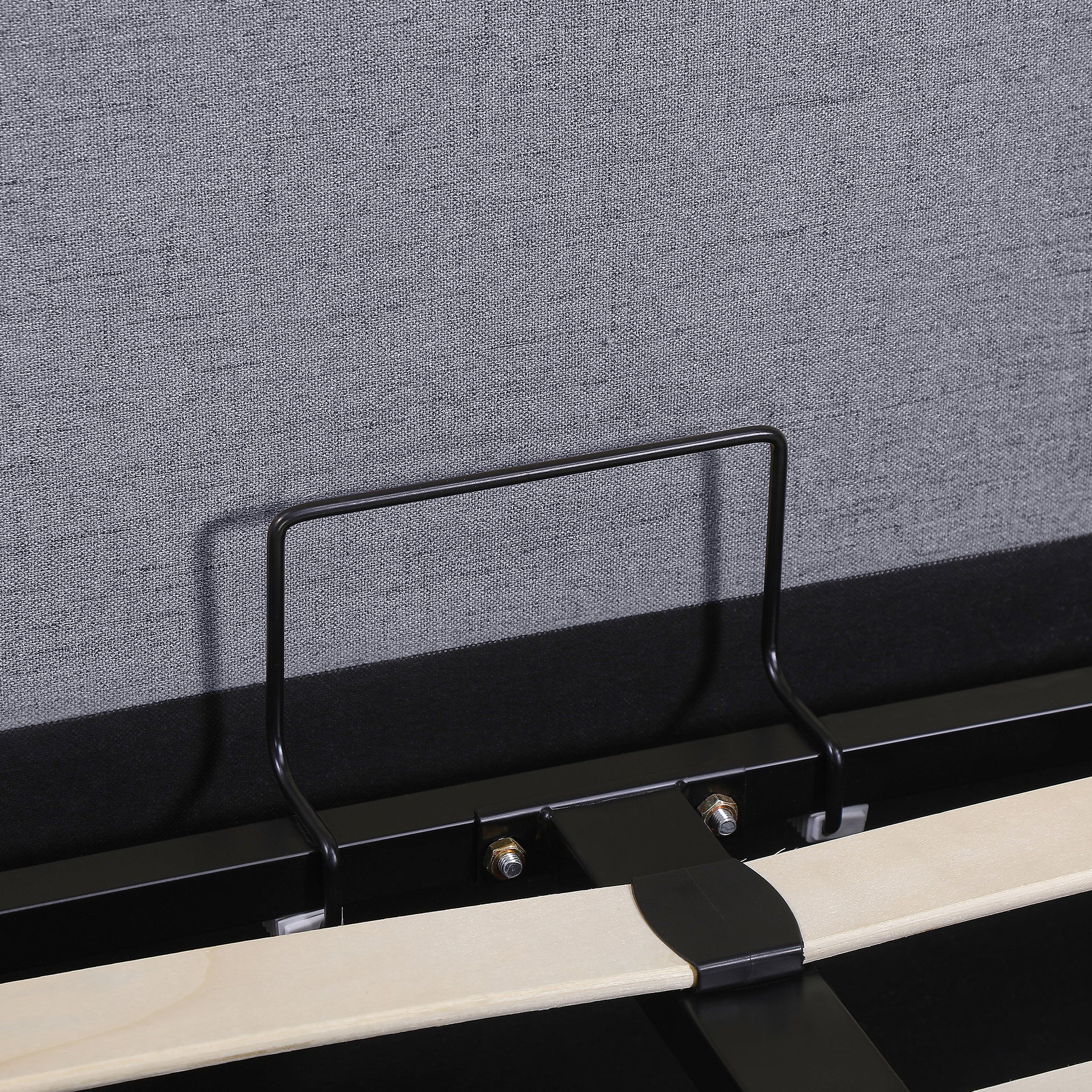 Violet Queen Gas Lift Bed Frame - Grey - Image 11