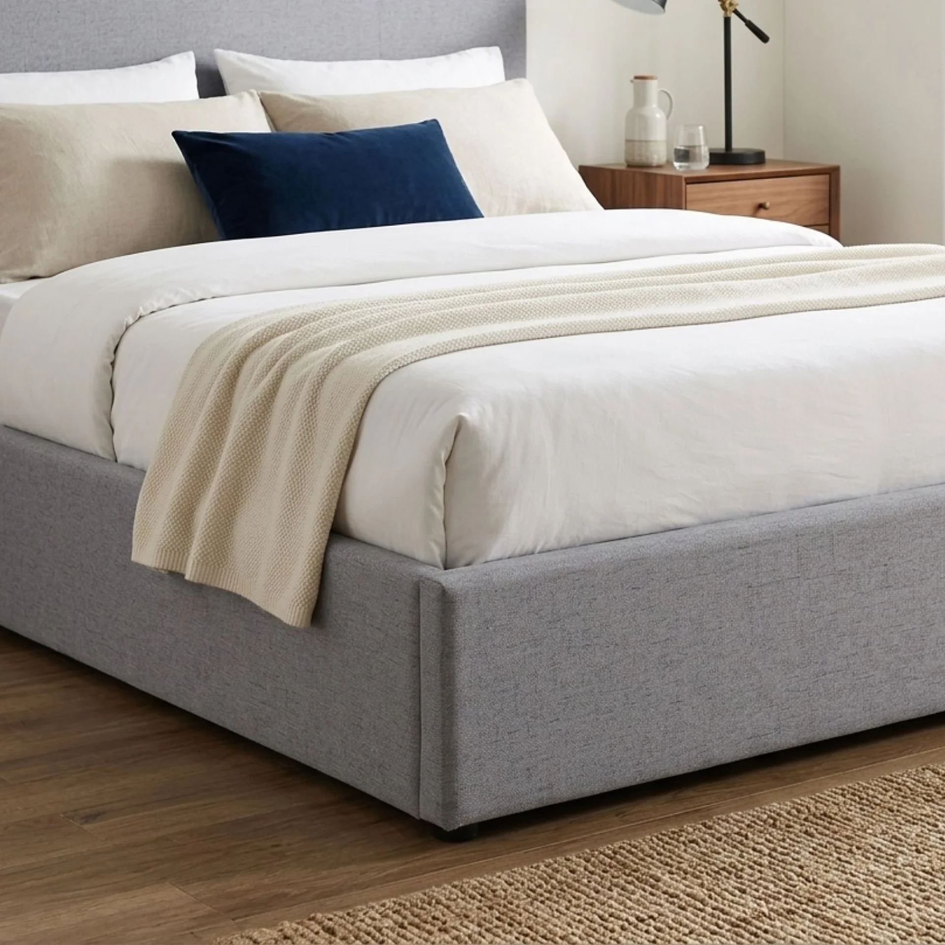Violet Queen Gas Lift Bed Frame - Grey - Image 6