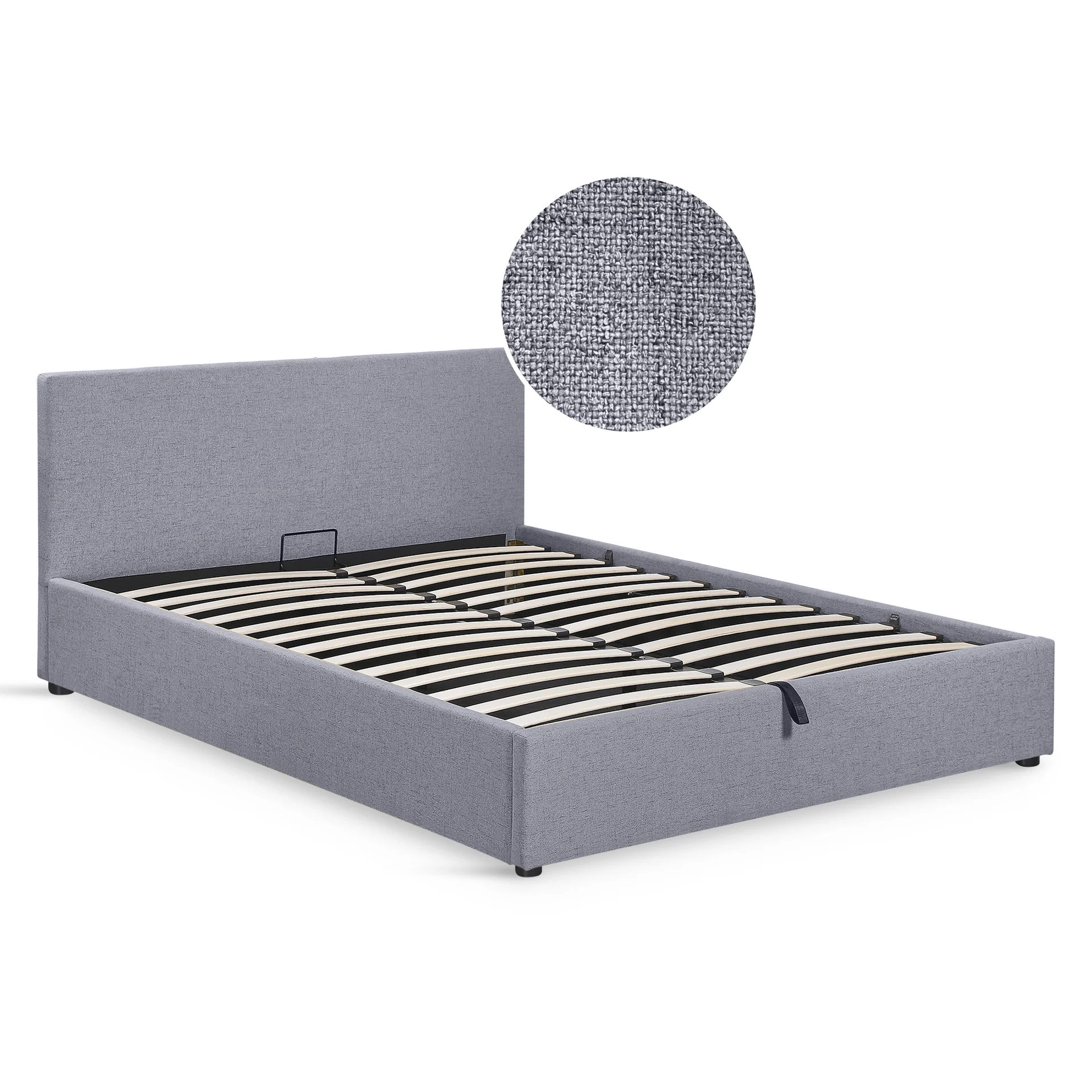 Violet Queen Gas Lift Bed Frame - Grey - Image 7
