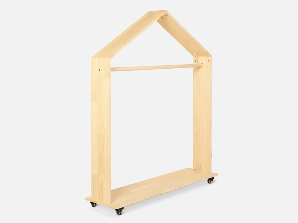 VOLTA Kids House Clothing Rack - OAK - Image 5