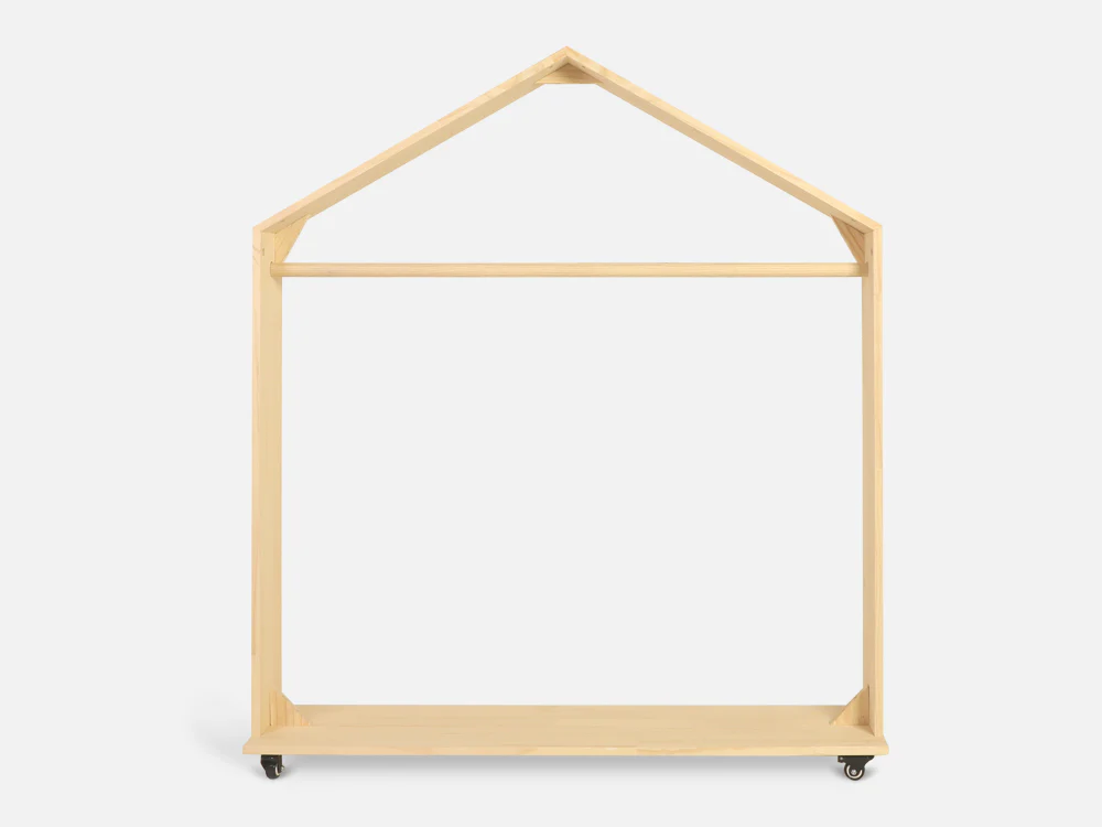 VOLTA Kids House Clothing Rack - OAK - Image 7