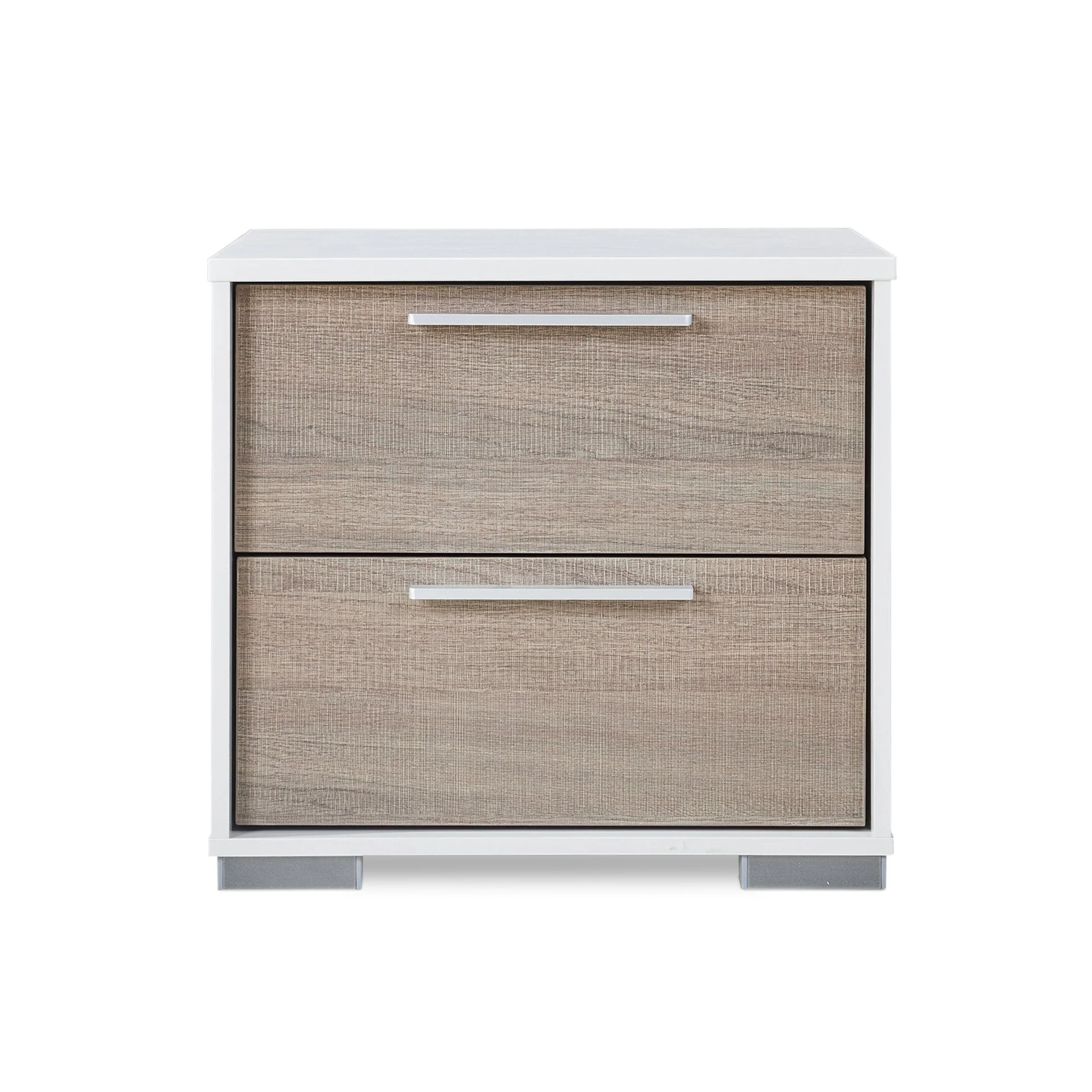 Waipoua Bedside Table Nightstand - Grey Oak - Image 10