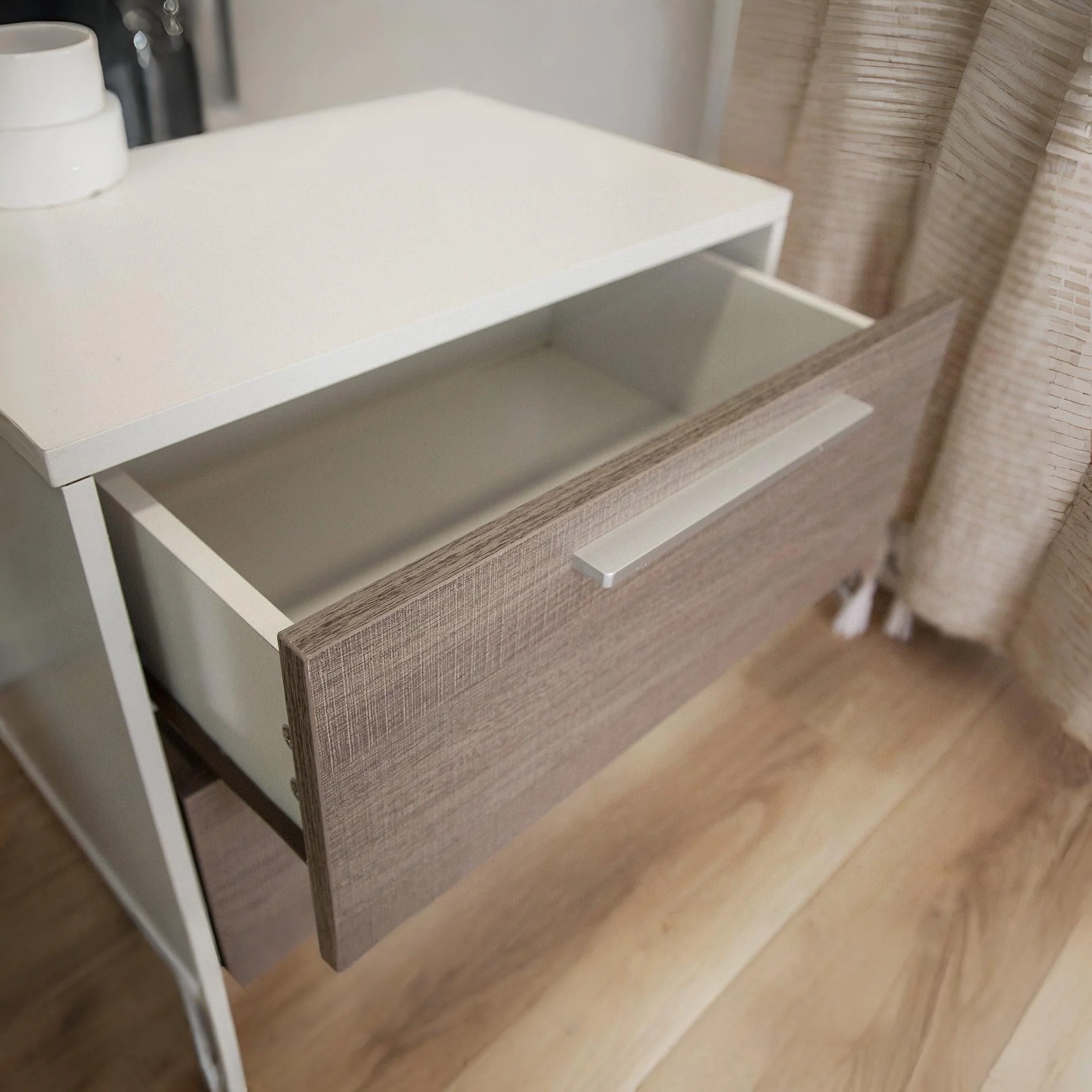 Waipoua Bedside Table Nightstand - Grey Oak - Image 12