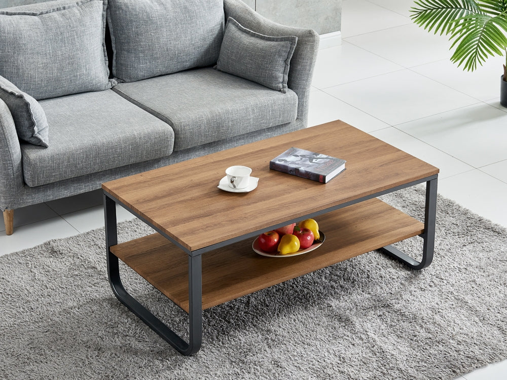 WALLIS Coffee Table 2 Tiers - WALNUT - Image 3