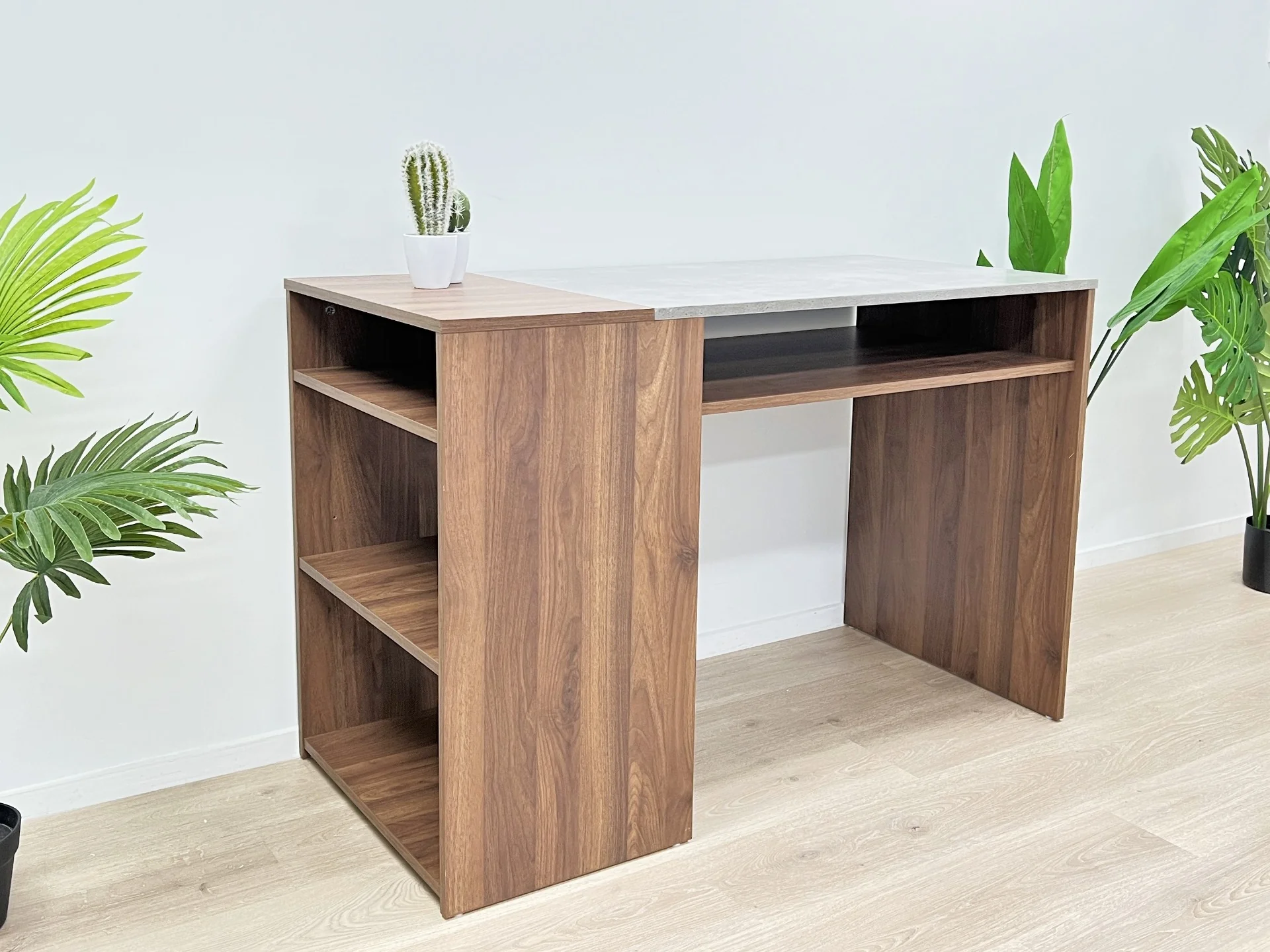 Willie 116cm Computer Desk - Walnut - Image 3