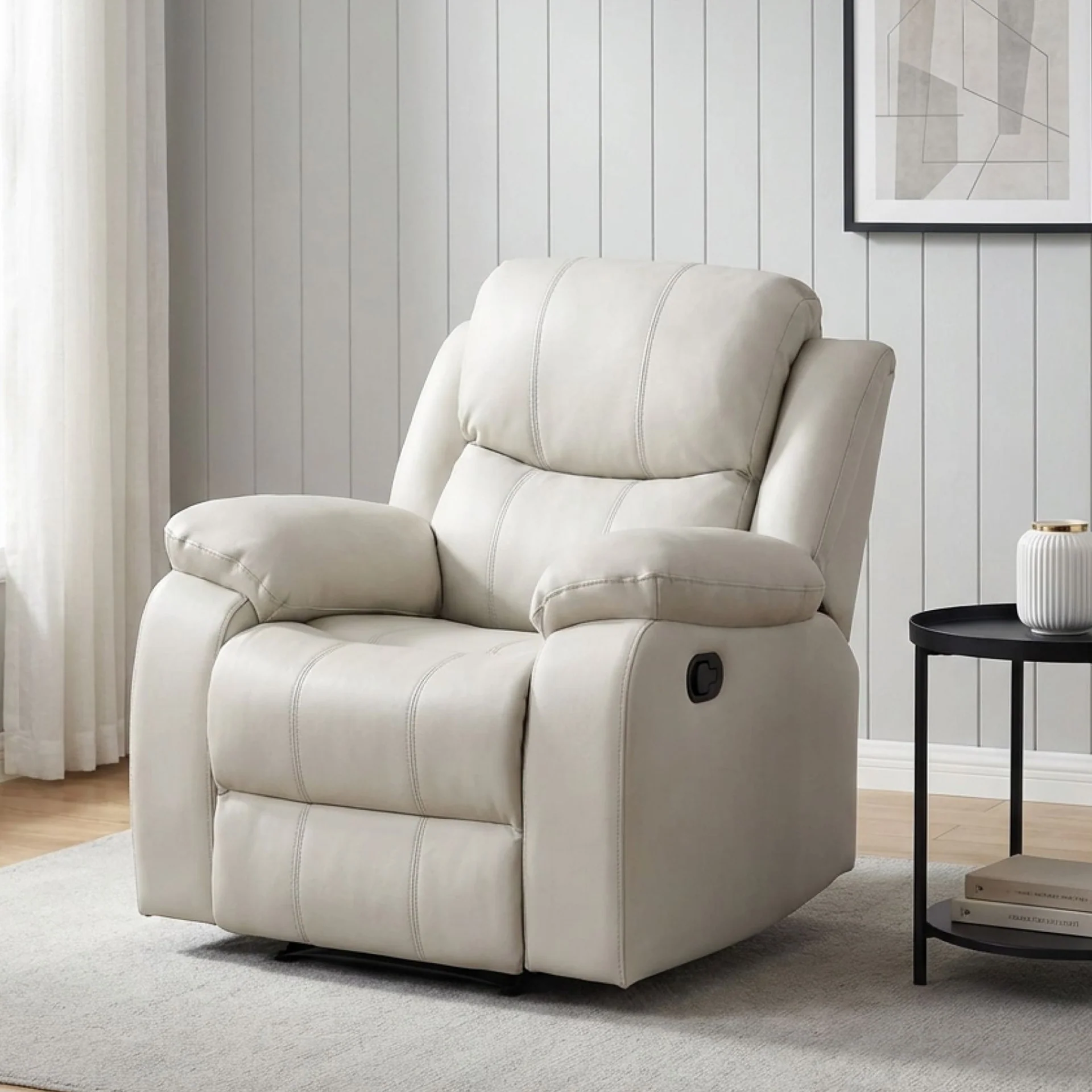 Wilson Manual Recliner Chair - Beige