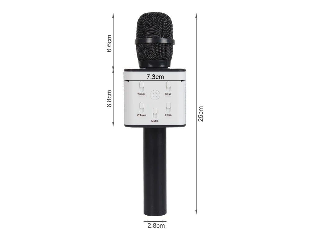 Wireless Bluetooth Microphone - BLACK - Image 9