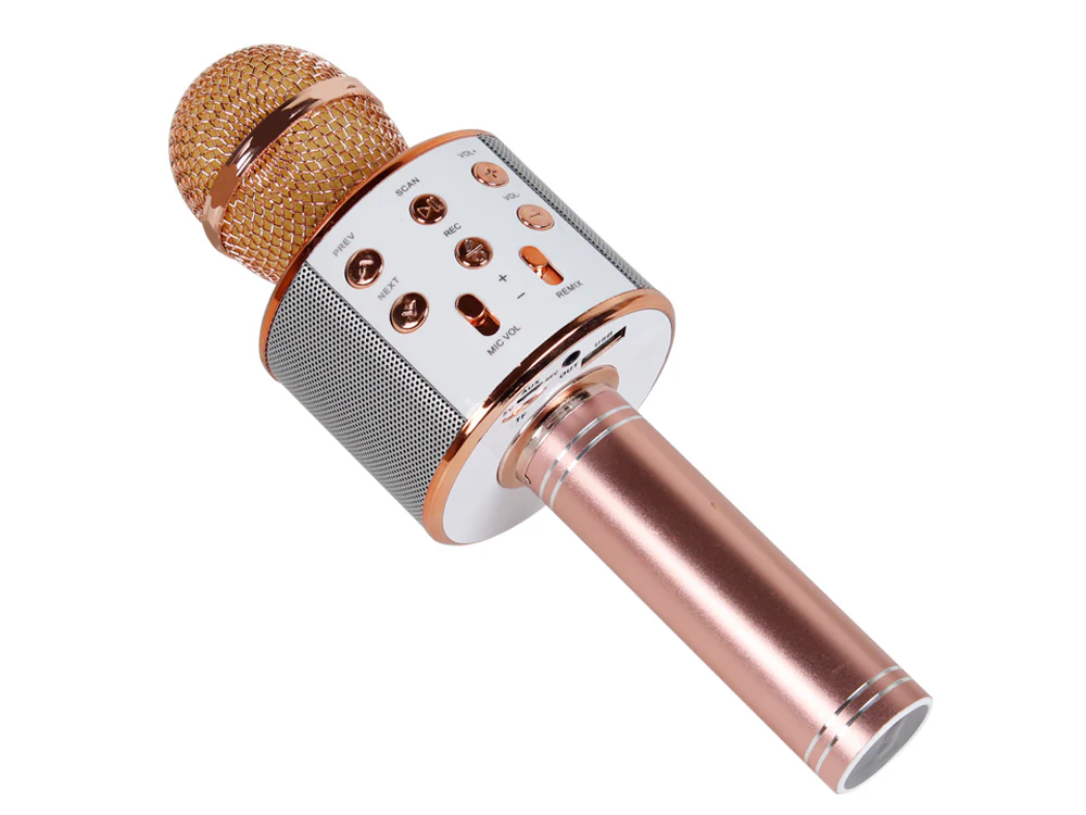 Wireless Bluetooth Microphone TF Card - ROSE GOLD - Image 6