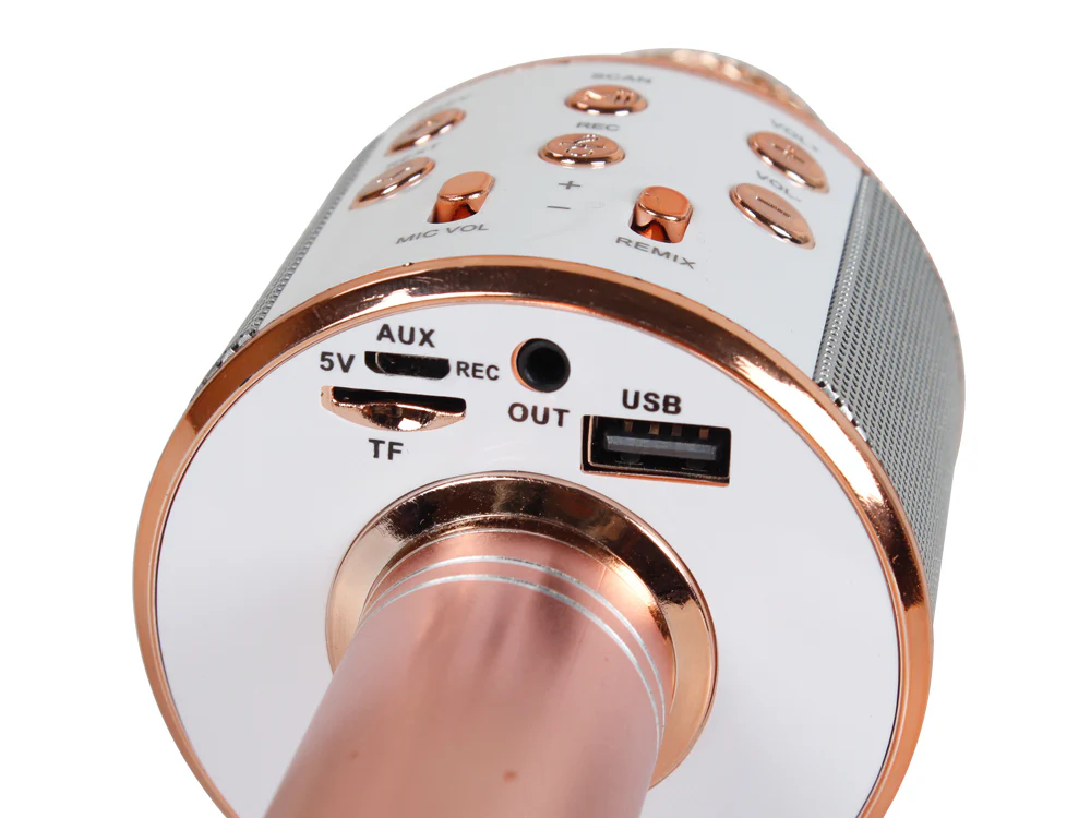 Wireless Bluetooth Microphone TF Card - ROSE GOLD - Image 7
