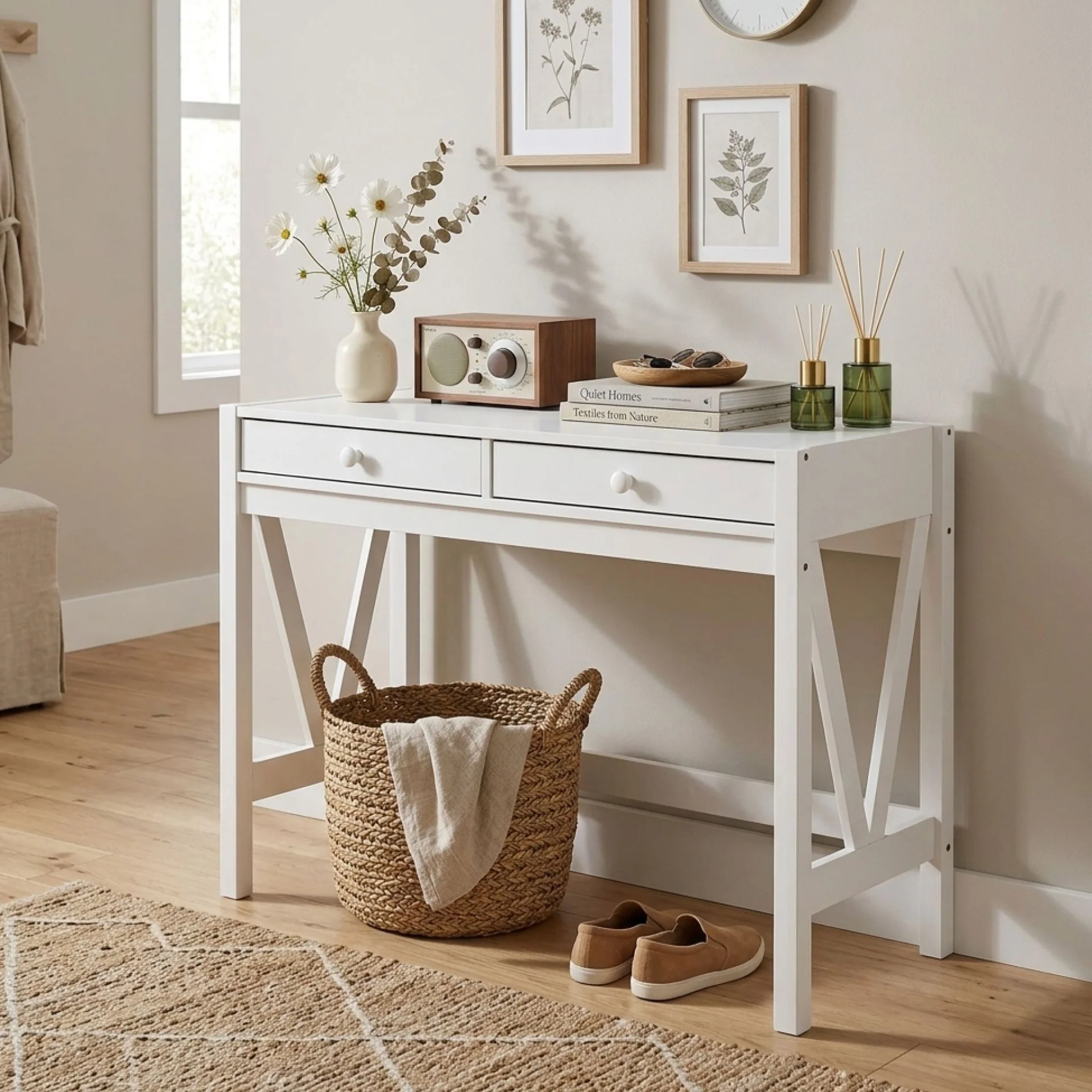 Wister Console Table - White - Image 5