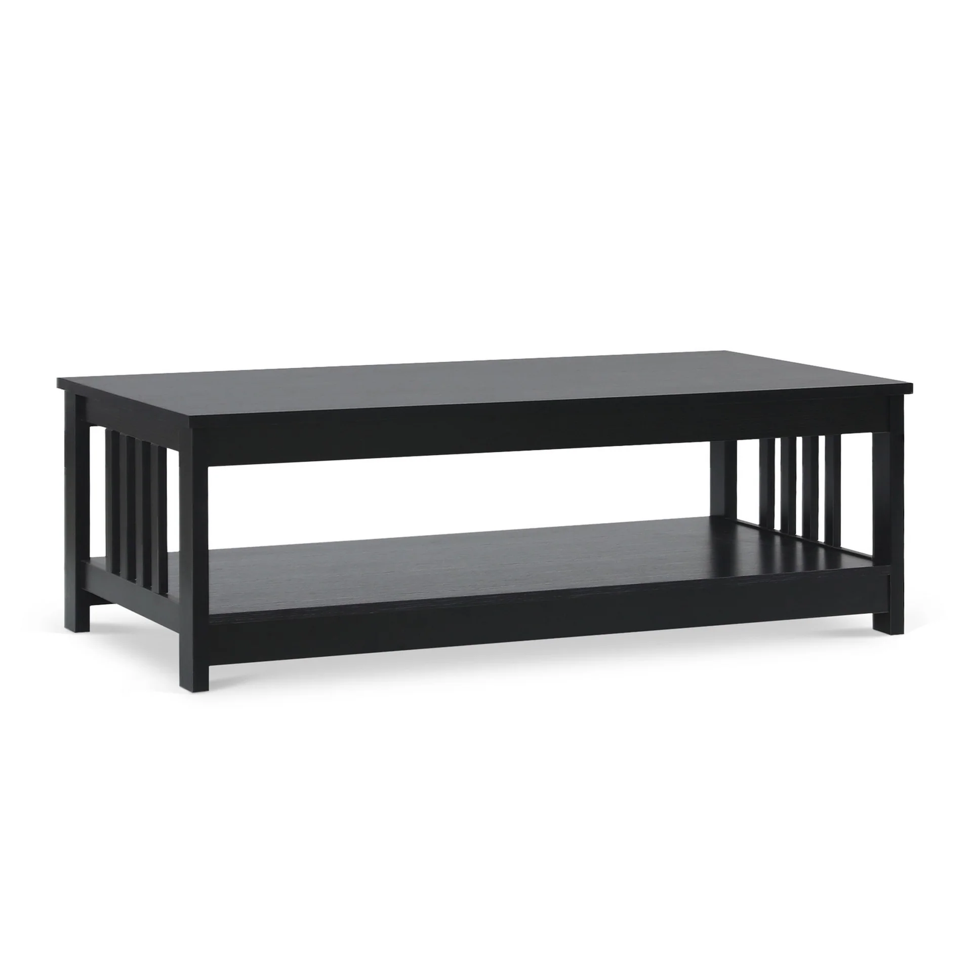 Wular Rectangle Coffee Table - Black - Image 9
