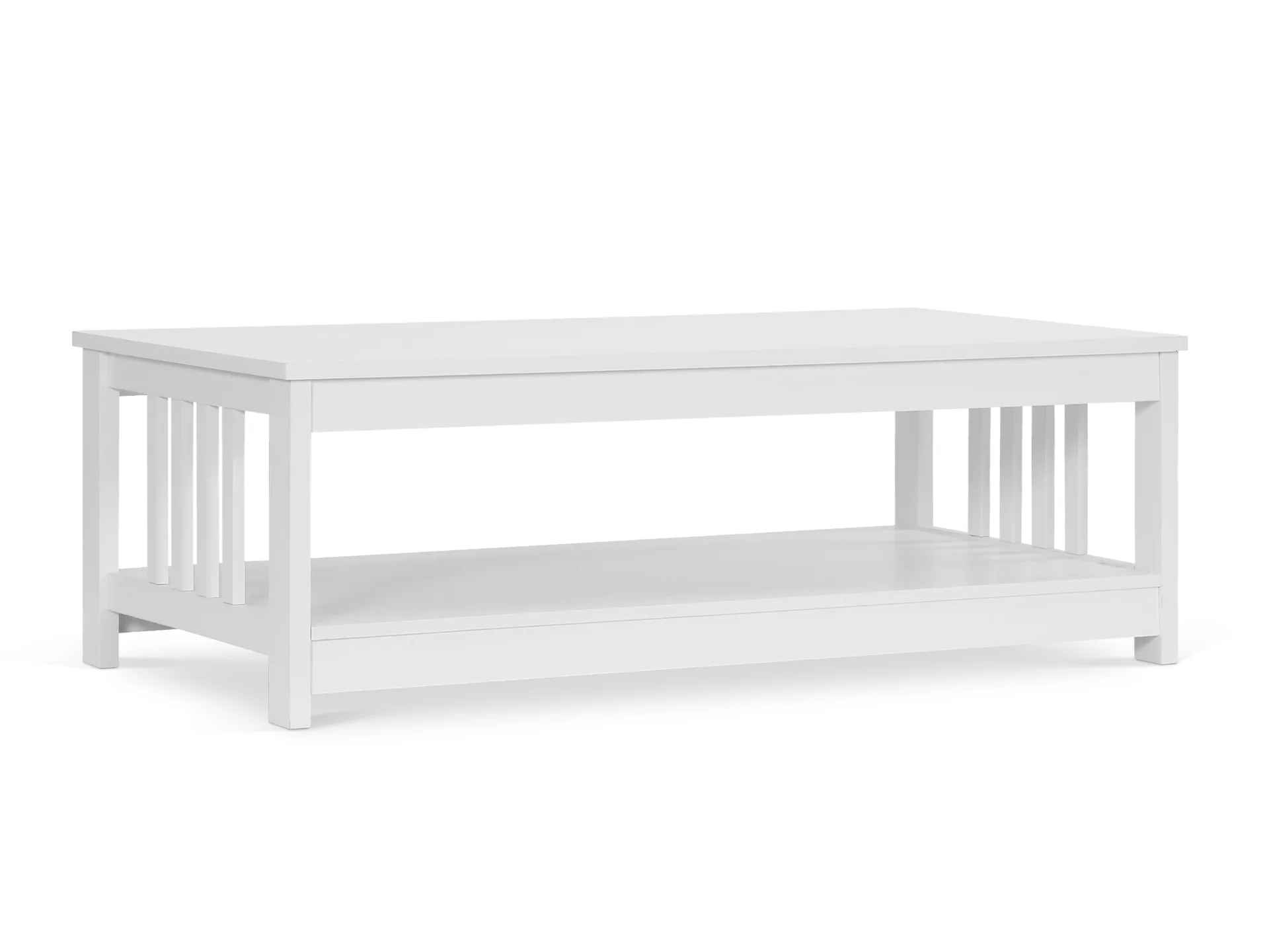 Wular Rectangle Coffee Table - White - Image 2