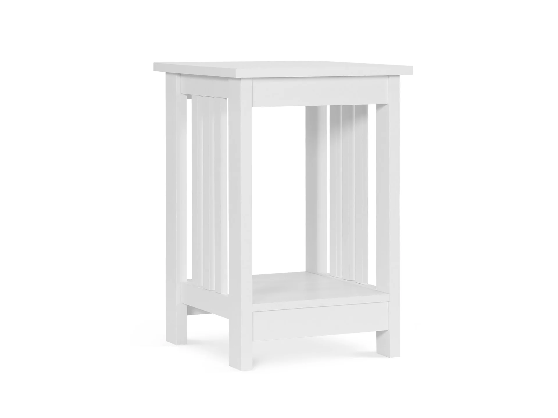 Wular Square Coffee Table Side Table - White - Image 2