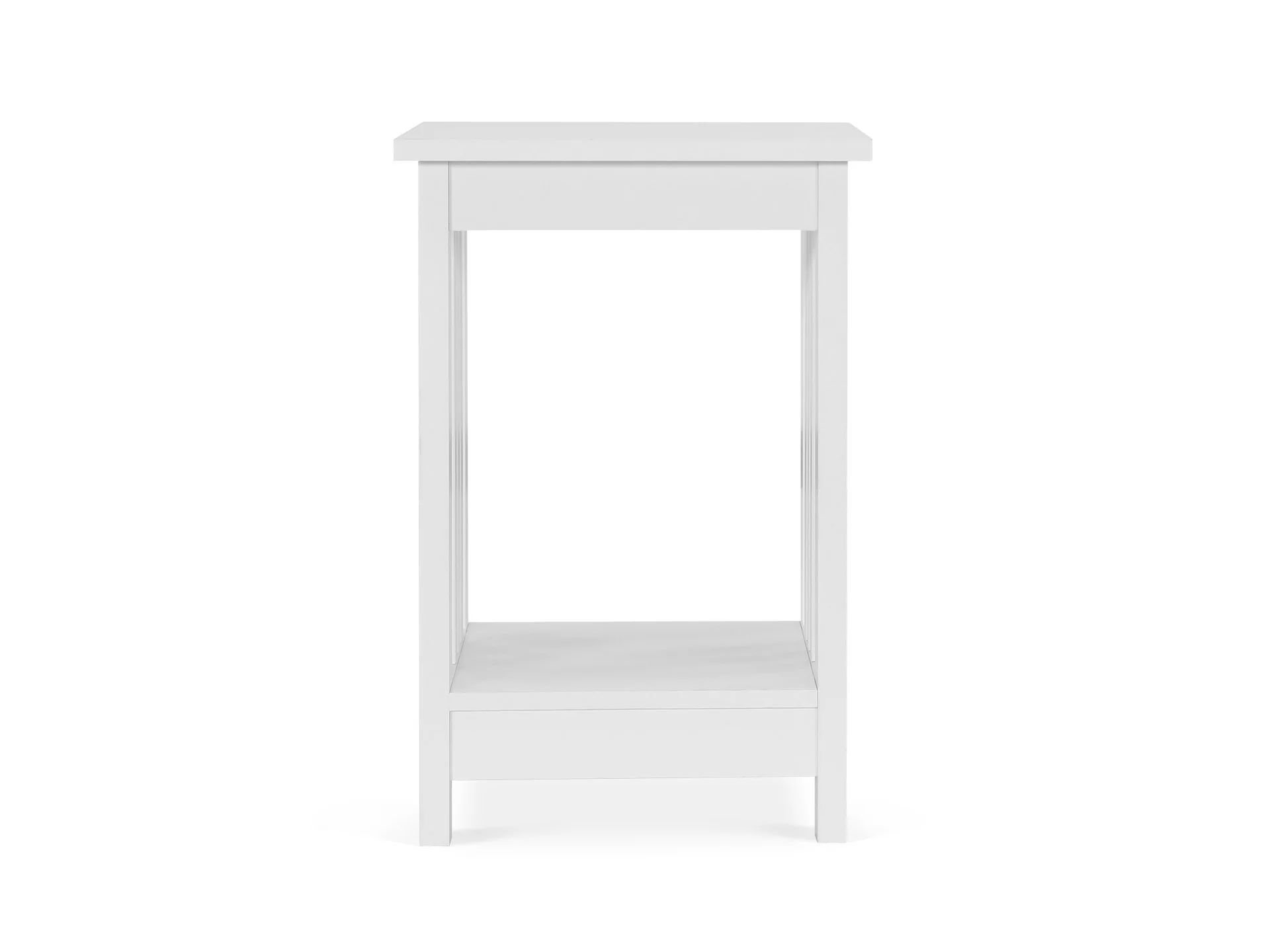 Wular Square Coffee Table Side Table - White - Image 4