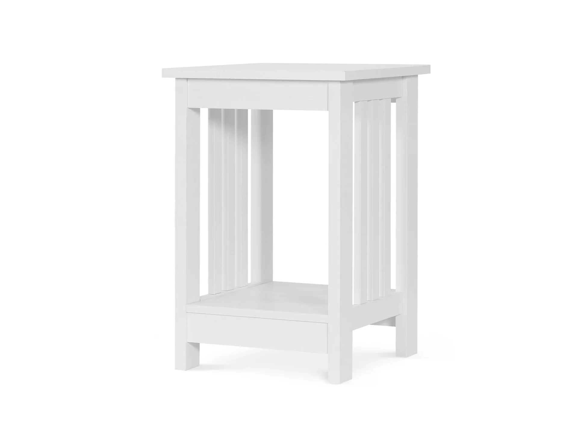 Wular Square Coffee Table Side Table - White - Image 5