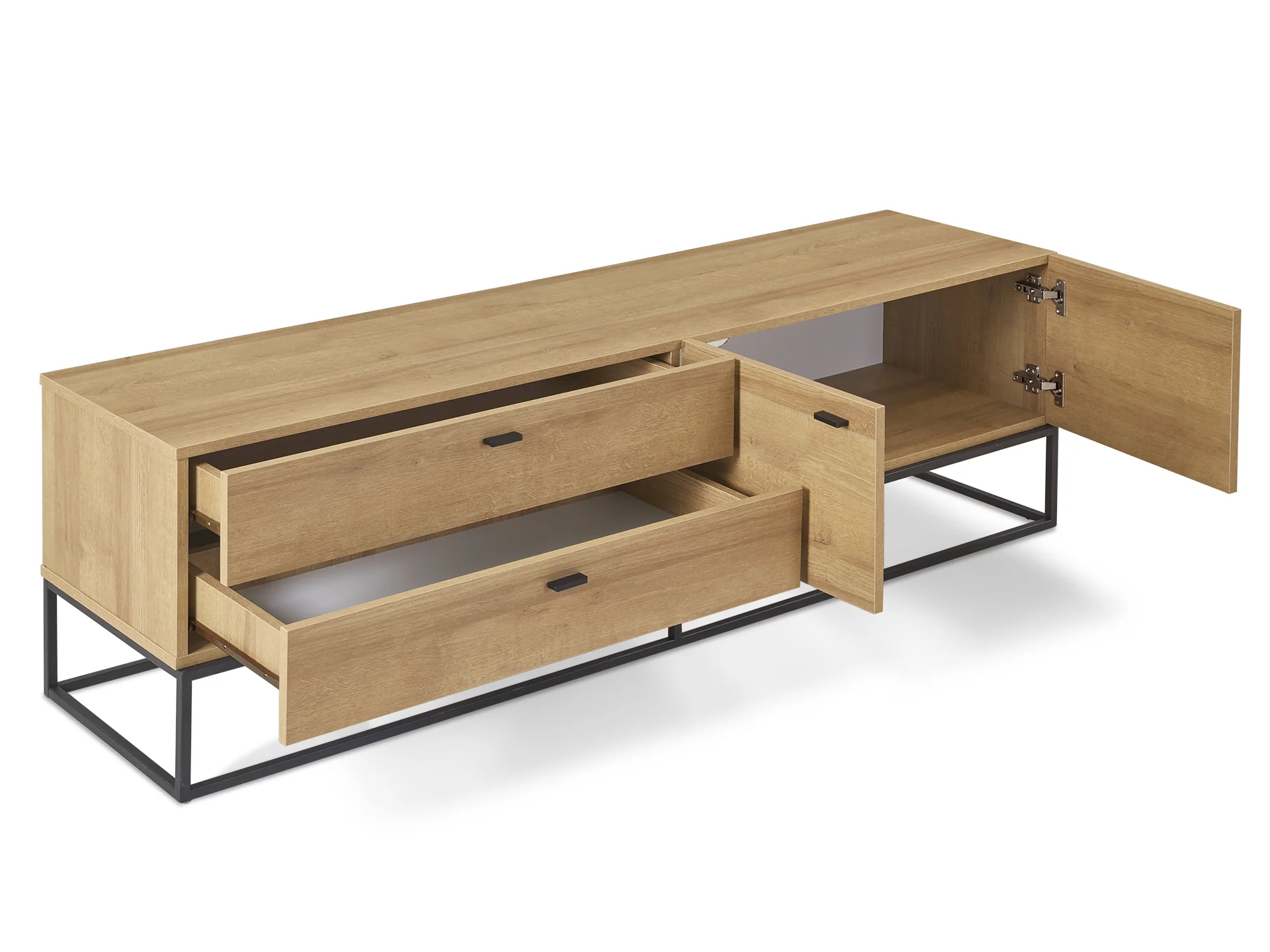 Xoan 1.6m Entertainment Unit - Oak - Image 4
