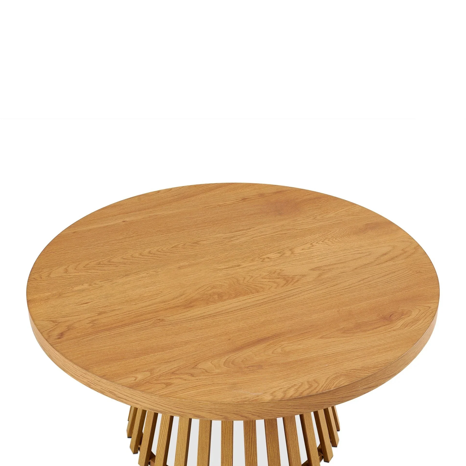 Yardley Round Coffee Table 90cm - Oak - Image 9