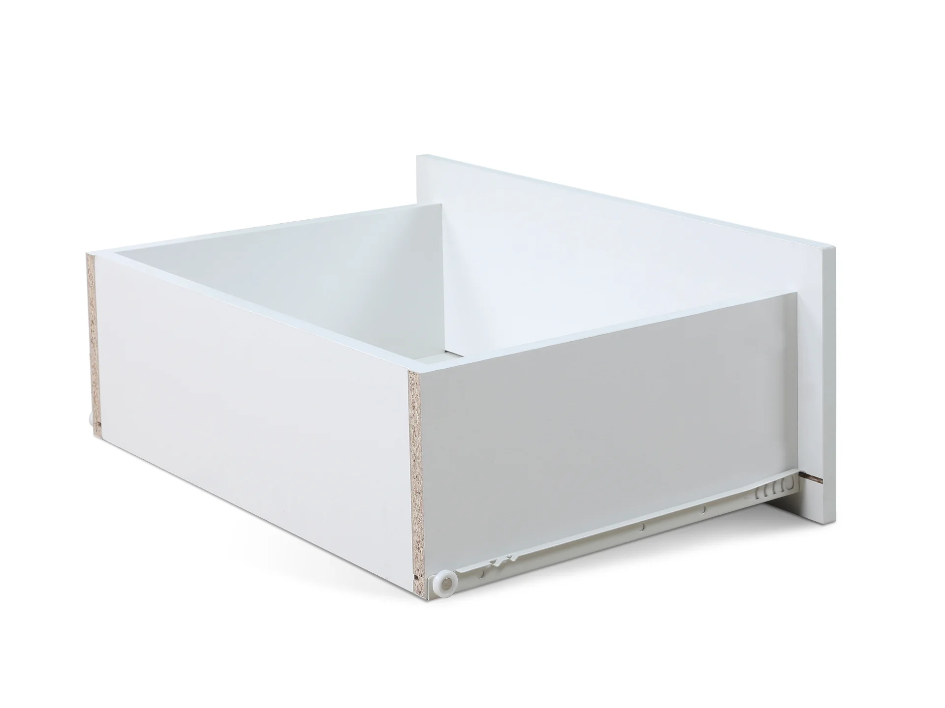 Zach Wooden Bedside Table - White + Walnut - Image 6