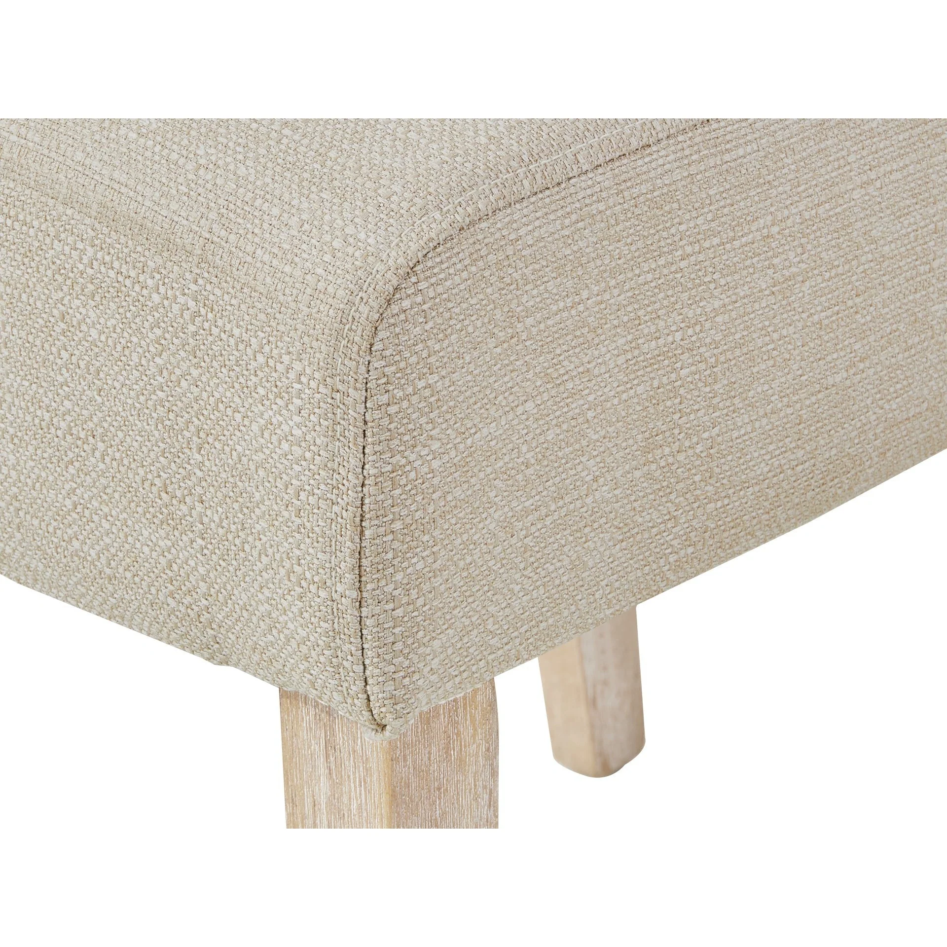 Zoey Upholstered Dining Chair - Set of 2 - Beige - Image 7