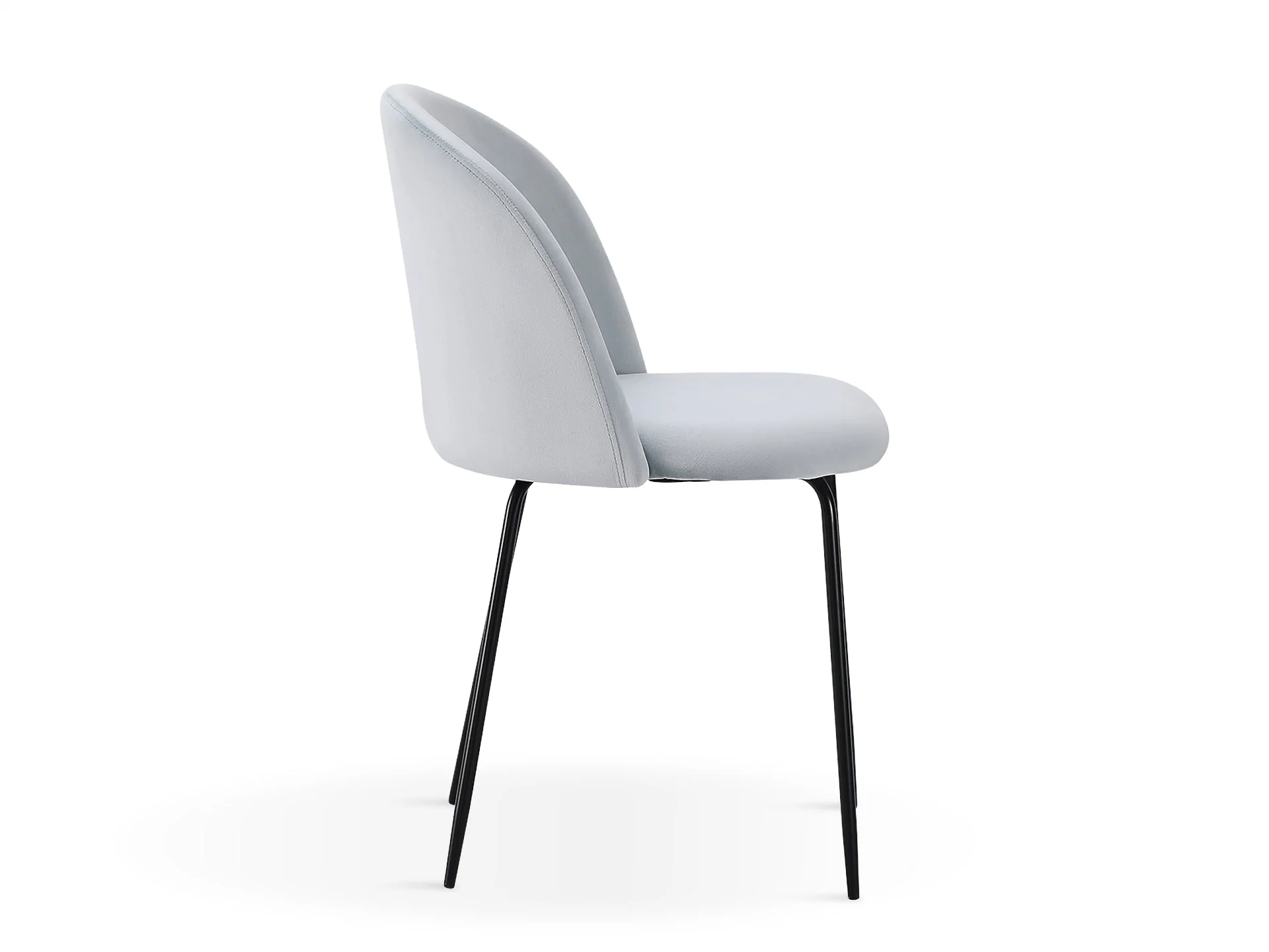 Zoya Dining Chair - Set of 4 - Cool Light Grey - Image 6