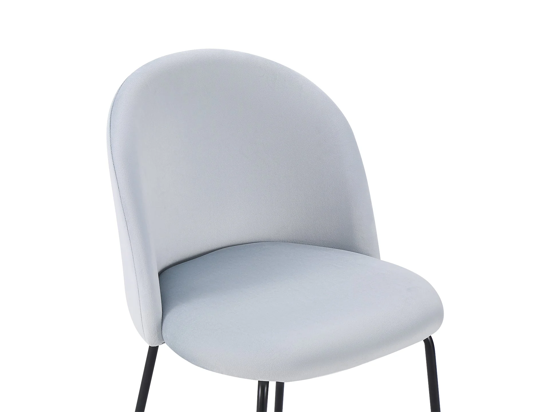 Zoya Dining Chair - Set of 4 - Cool Light Grey - Image 7